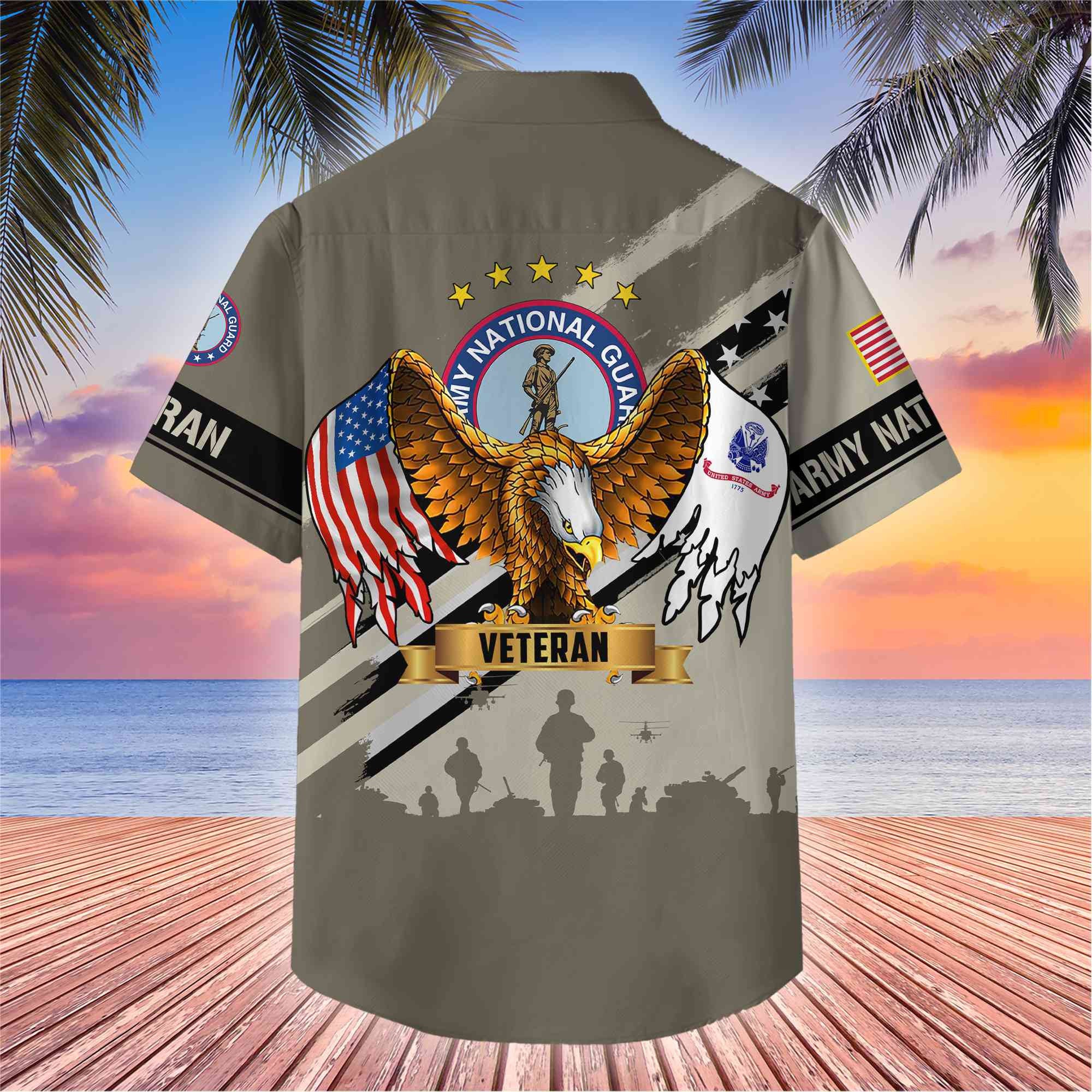 Premium US Veterans Hawaii Shirt, Gifts For Dad, For Husband Veteran