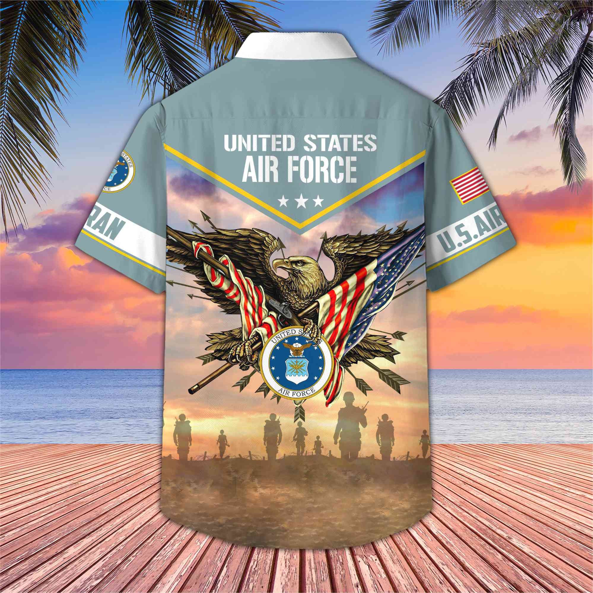 Premium Honoring All Who Served US Veterans Hawaii Shirt, Gifts For US Veterans