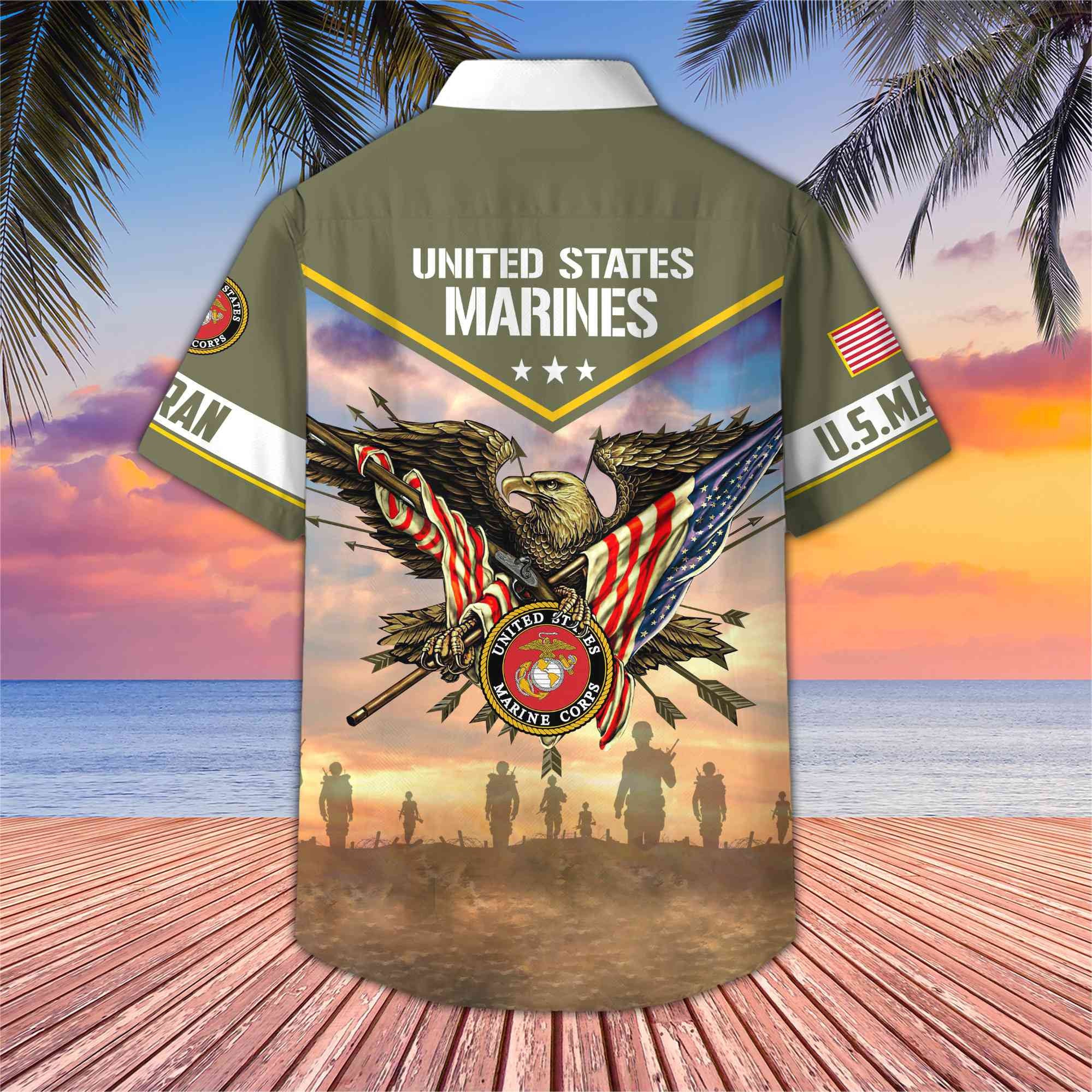 Premium Honoring All Who Served US Veterans Hawaii Shirt, Gifts For US Veterans