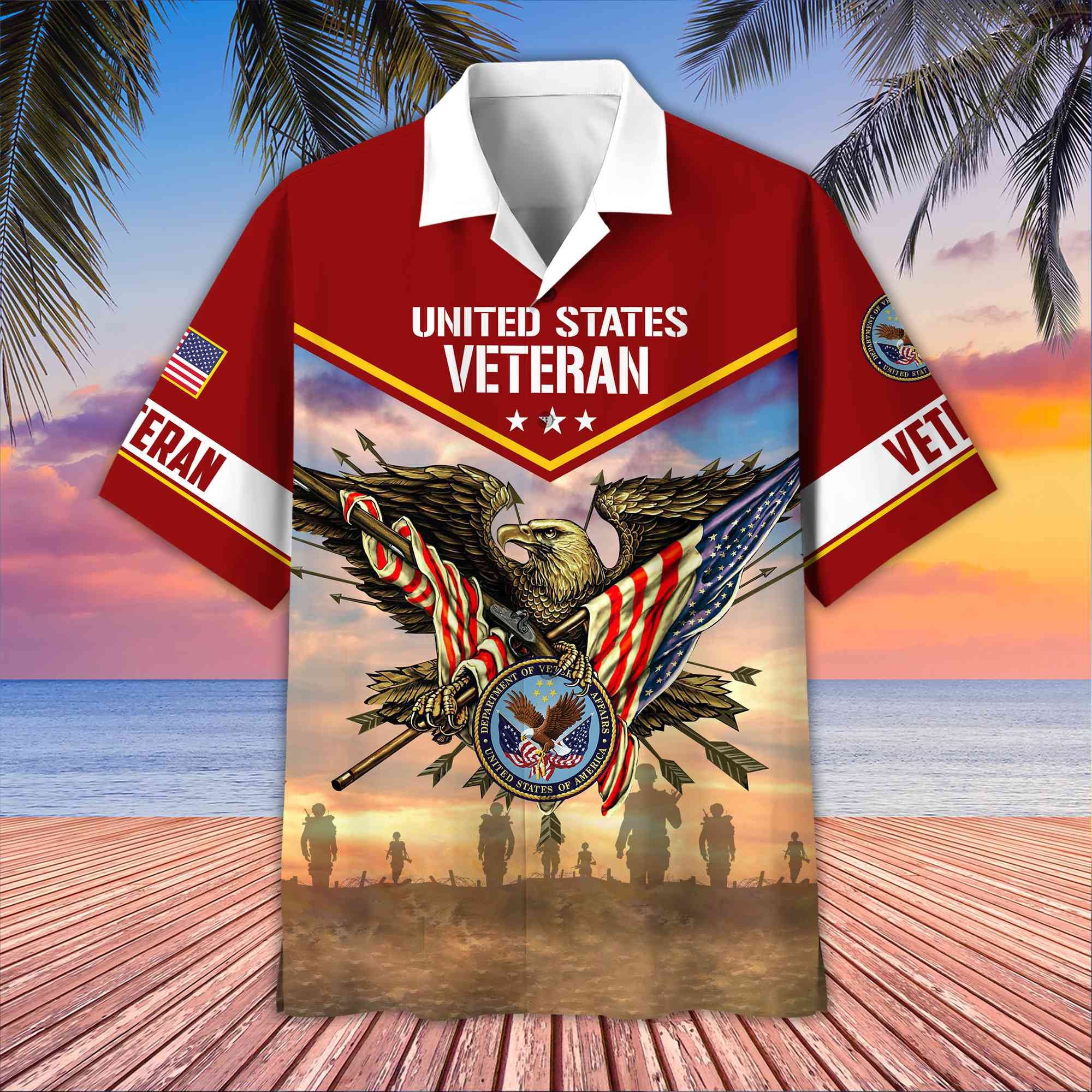 Premium Honoring All Who Served US Veterans Hawaii Shirt, Gifts For US Veterans