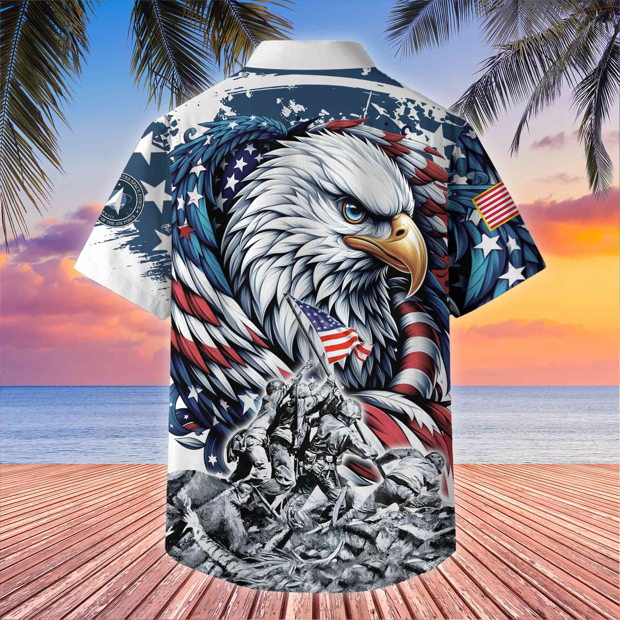 Premium US Veterans Hawaii Shirt, Gifts For Dad, For Husband Veteran