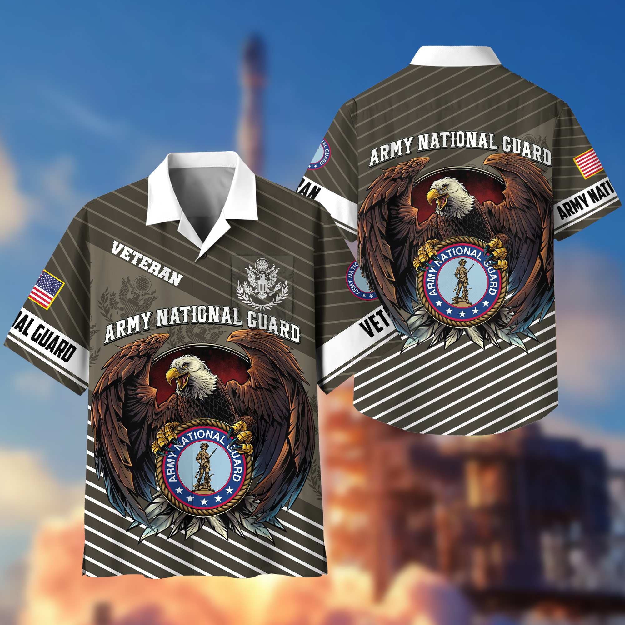 Premium US Veterans Hawaiian Shirt With Pocket, Gifts For Independence Day, Father's Day, Veterans Day, Gifts For Dad, Gifts For Husband Veteran