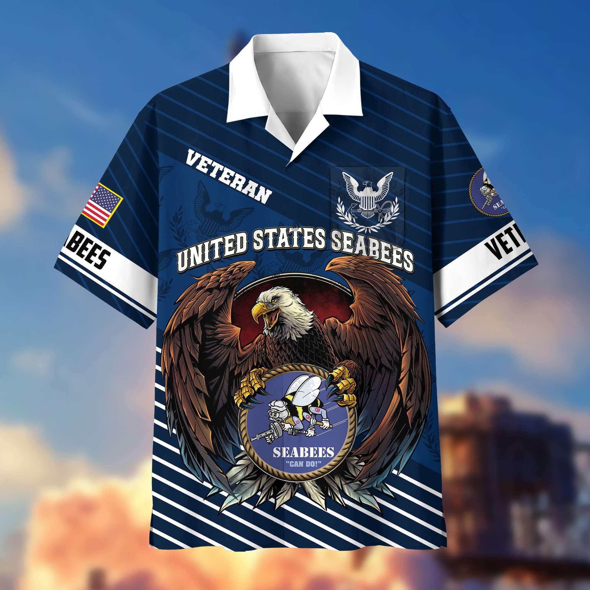 Premium US Veterans Hawaiian Shirt With Pocket, Gifts For Independence Day, Father's Day, Veterans Day, Gifts For Dad, Gifts For Husband Veteran