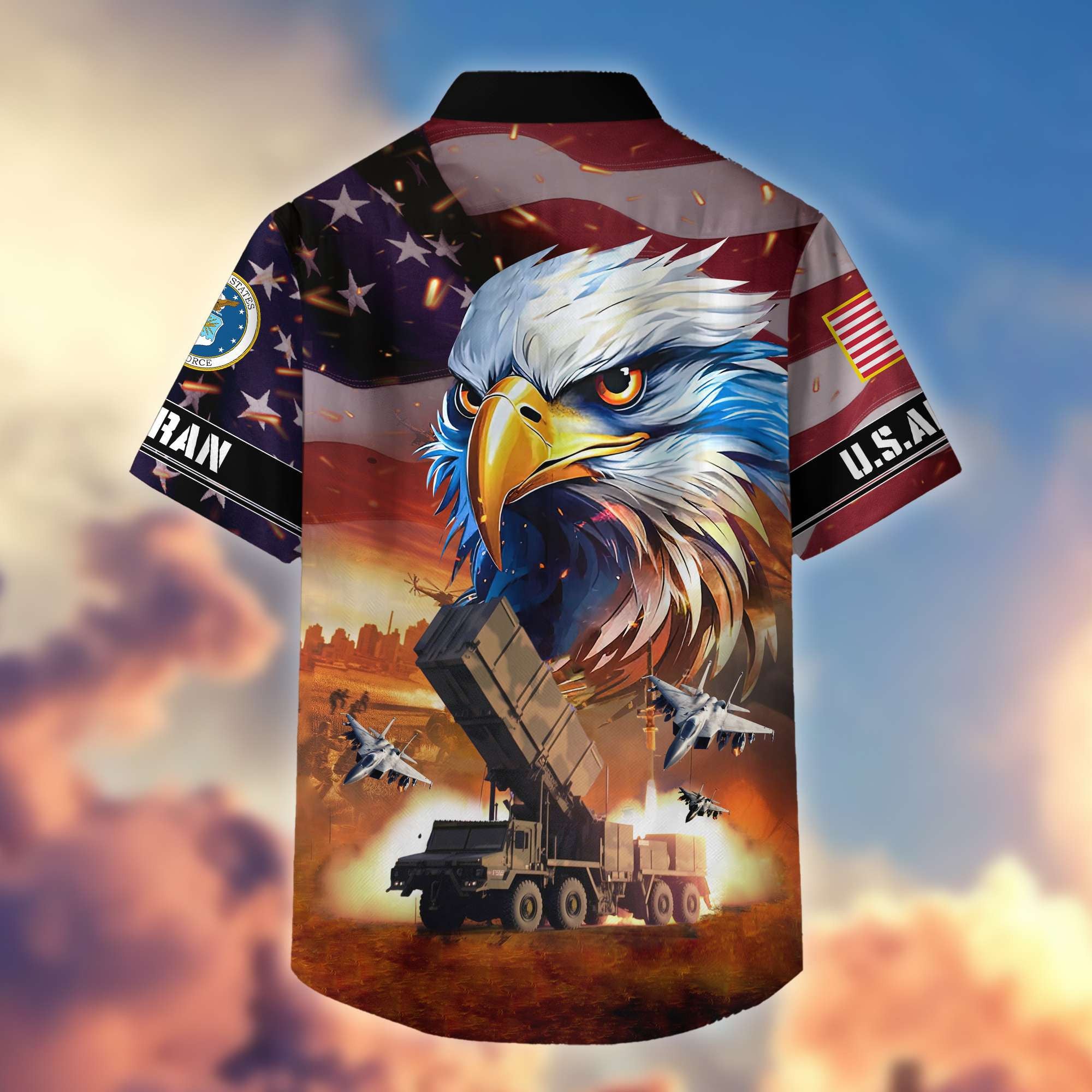 Premium Honoring All Who Served US Veterans Hawaiian Shirt