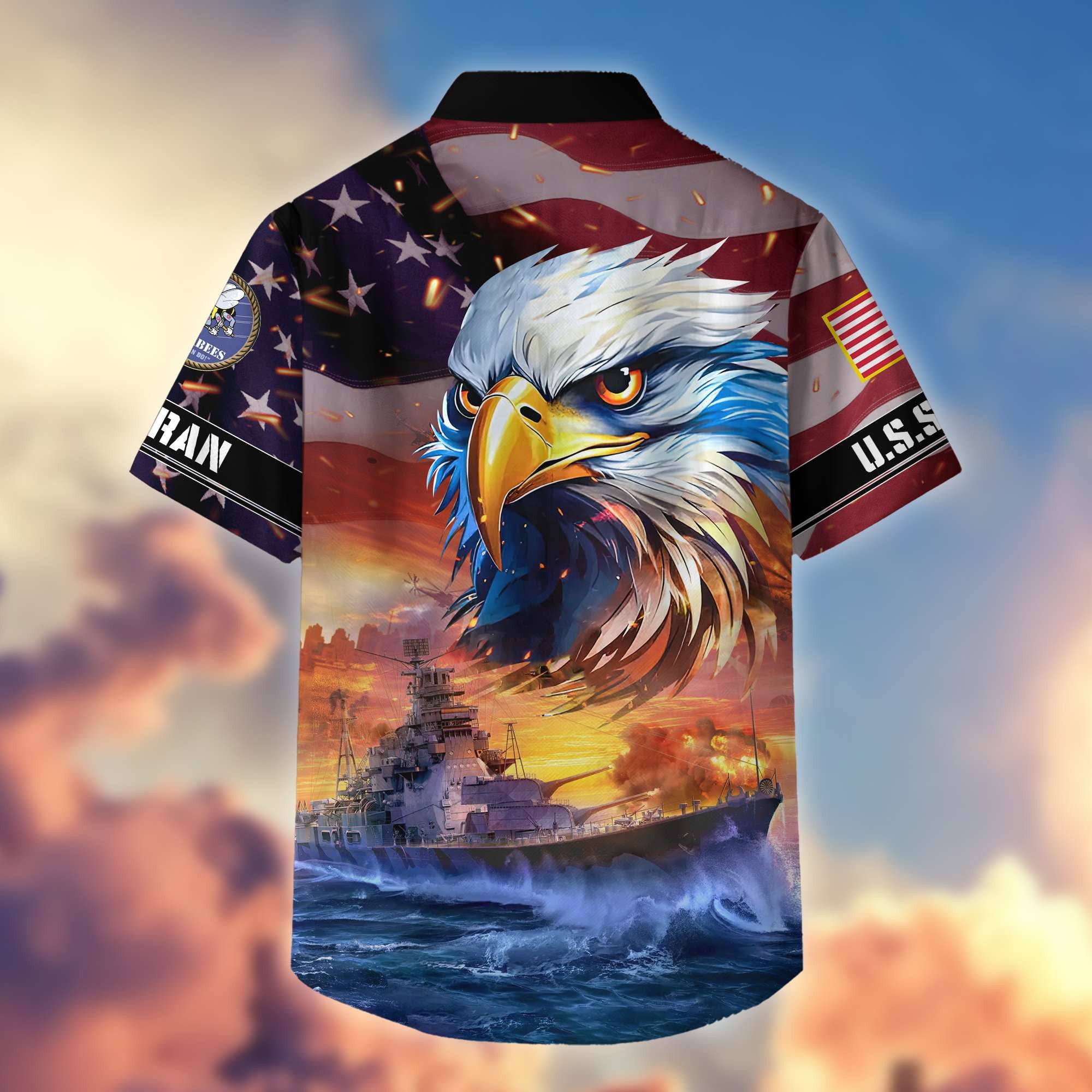 Premium Honoring All Who Served US Veterans Hawaiian Shirt