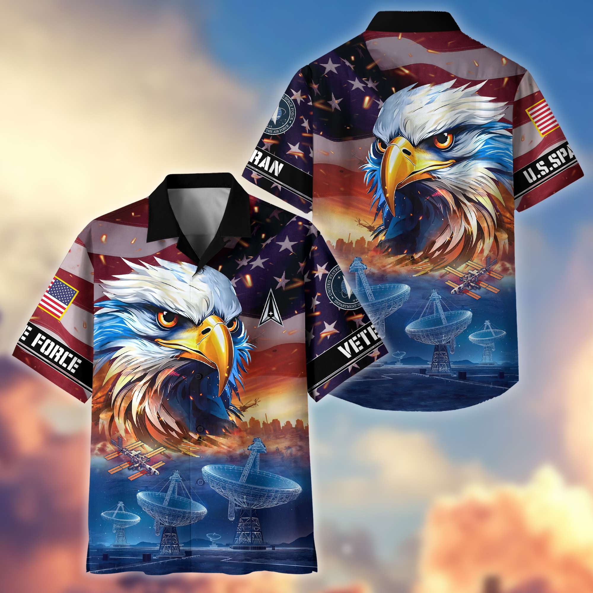 Premium Honoring All Who Served US Veterans Hawaiian Shirt