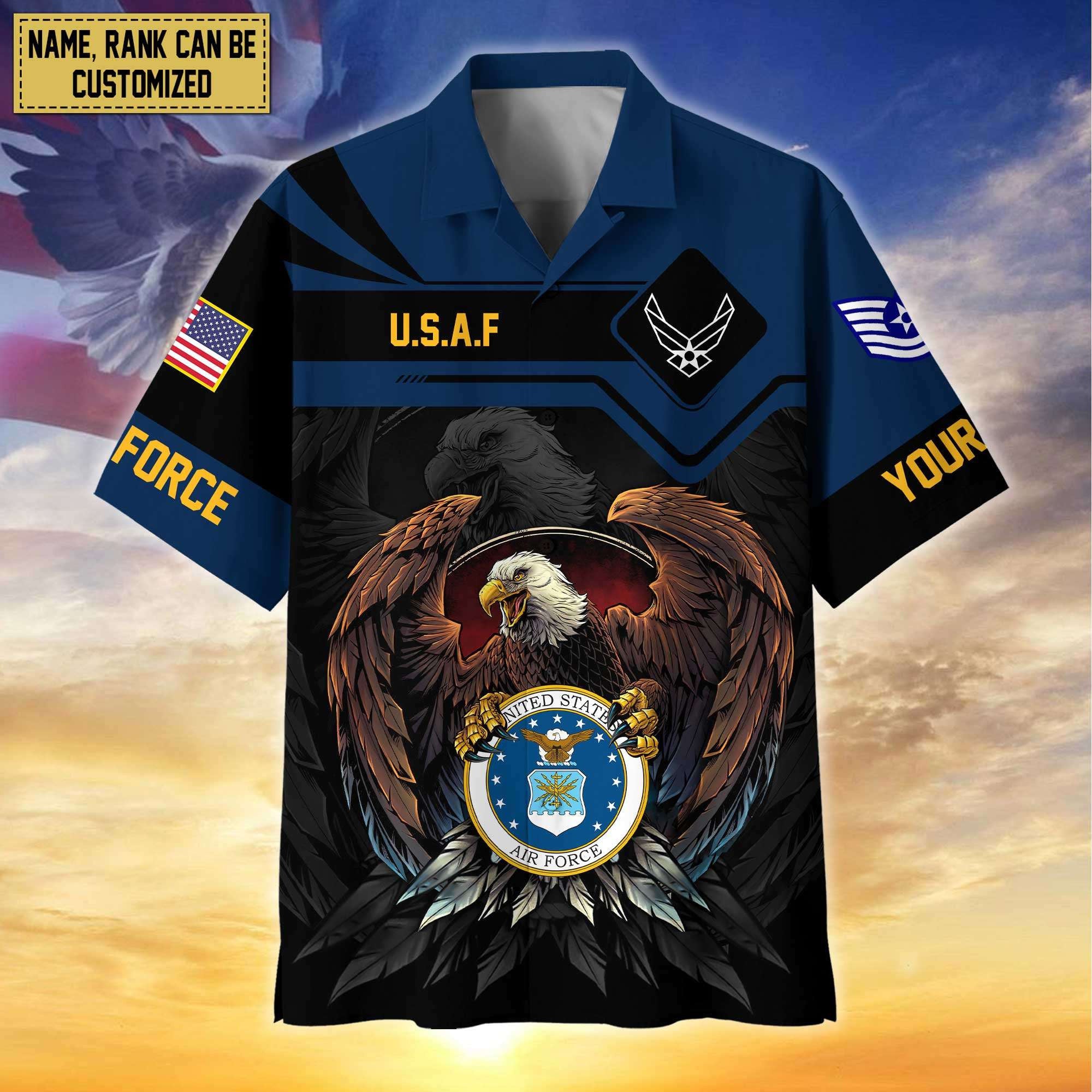 Premium Personalized Proudly Served US Veterans Hawaiian Shirt
