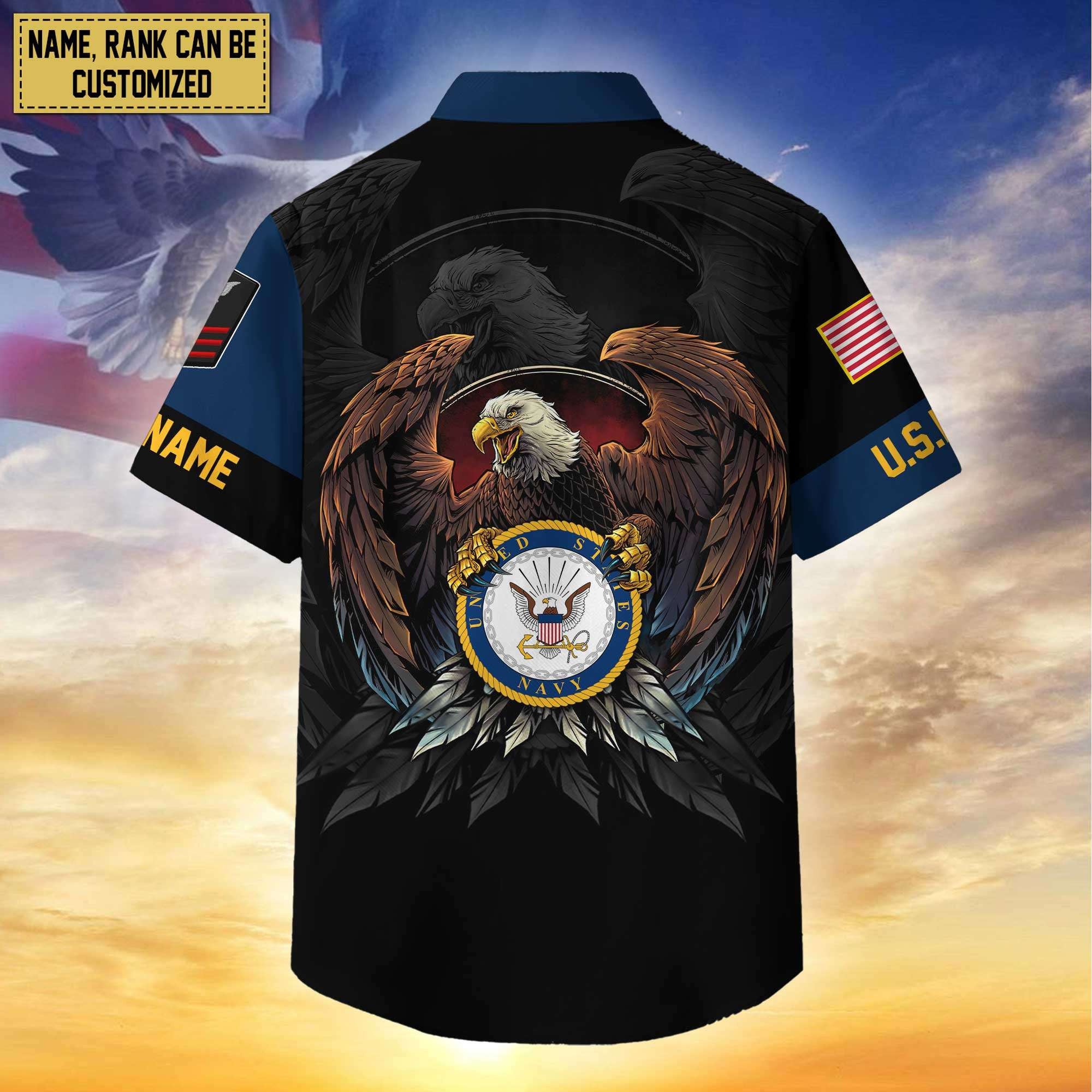Premium Personalized Proudly Served US Veterans Hawaiian Shirt