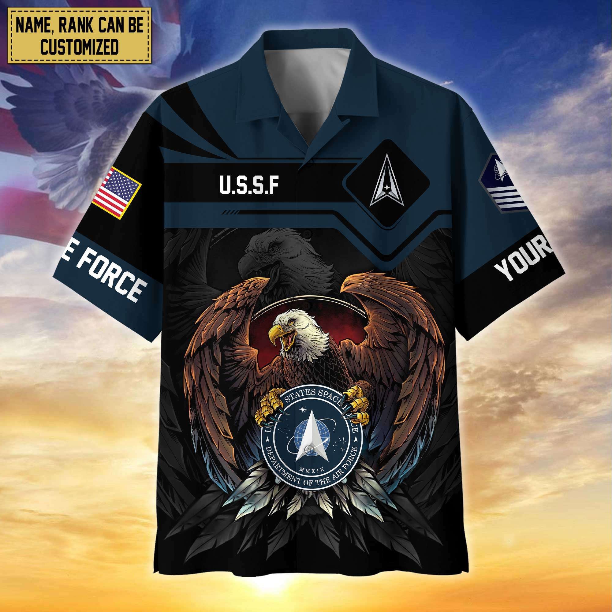Premium Personalized Proudly Served US Veterans Hawaiian Shirt