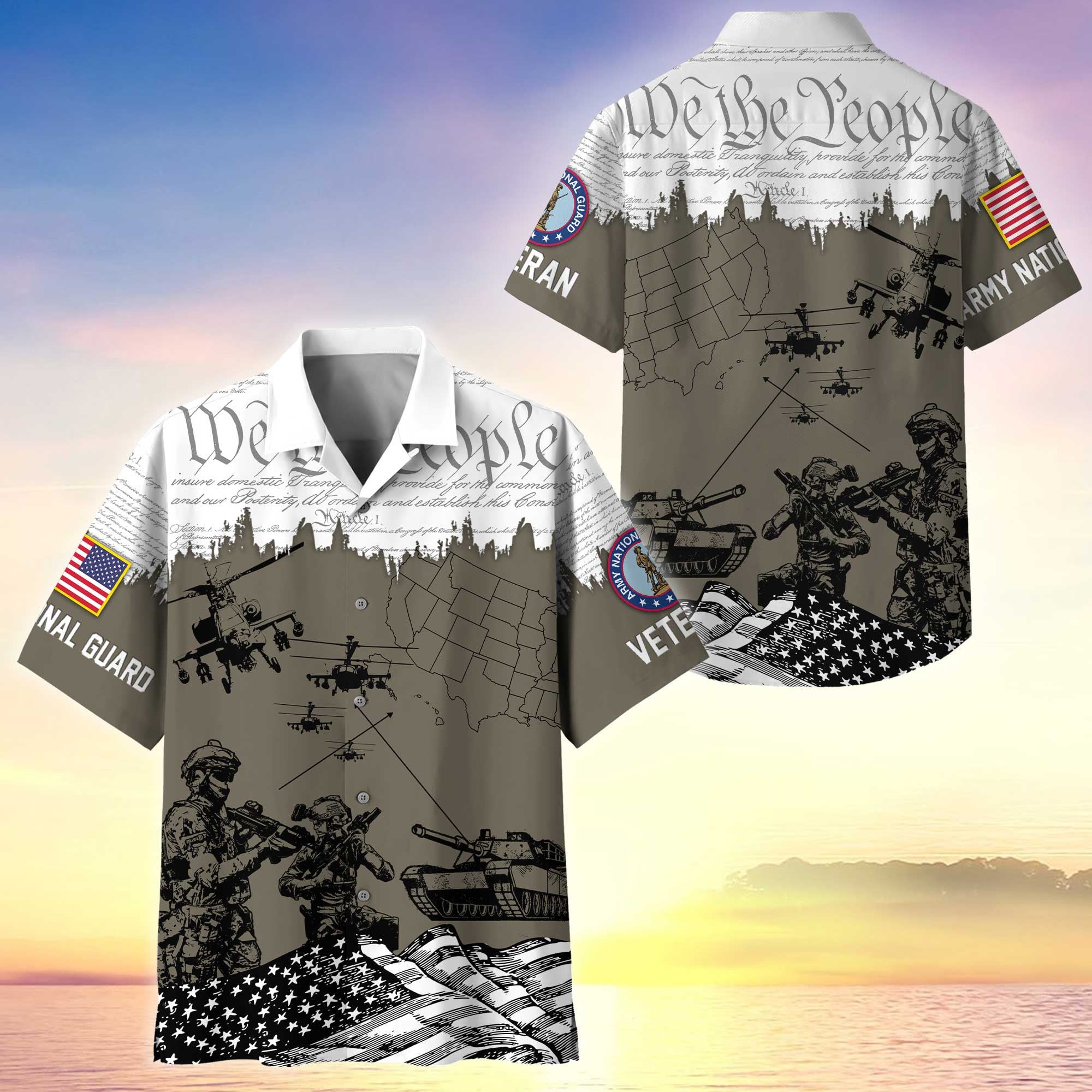 Premium Proudly Served US Veterans Hawaiian Shirt