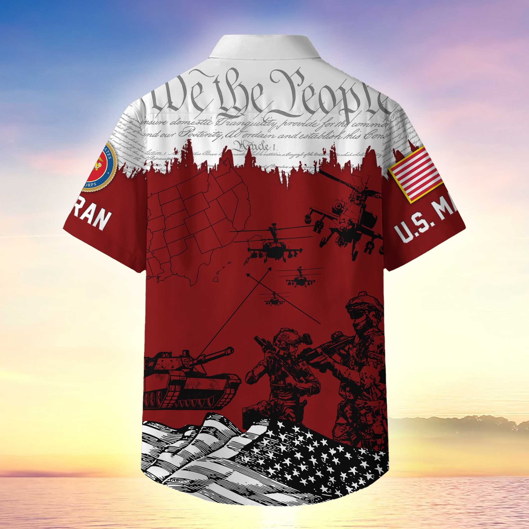 Premium Proudly Served US Veterans Hawaiian Shirt