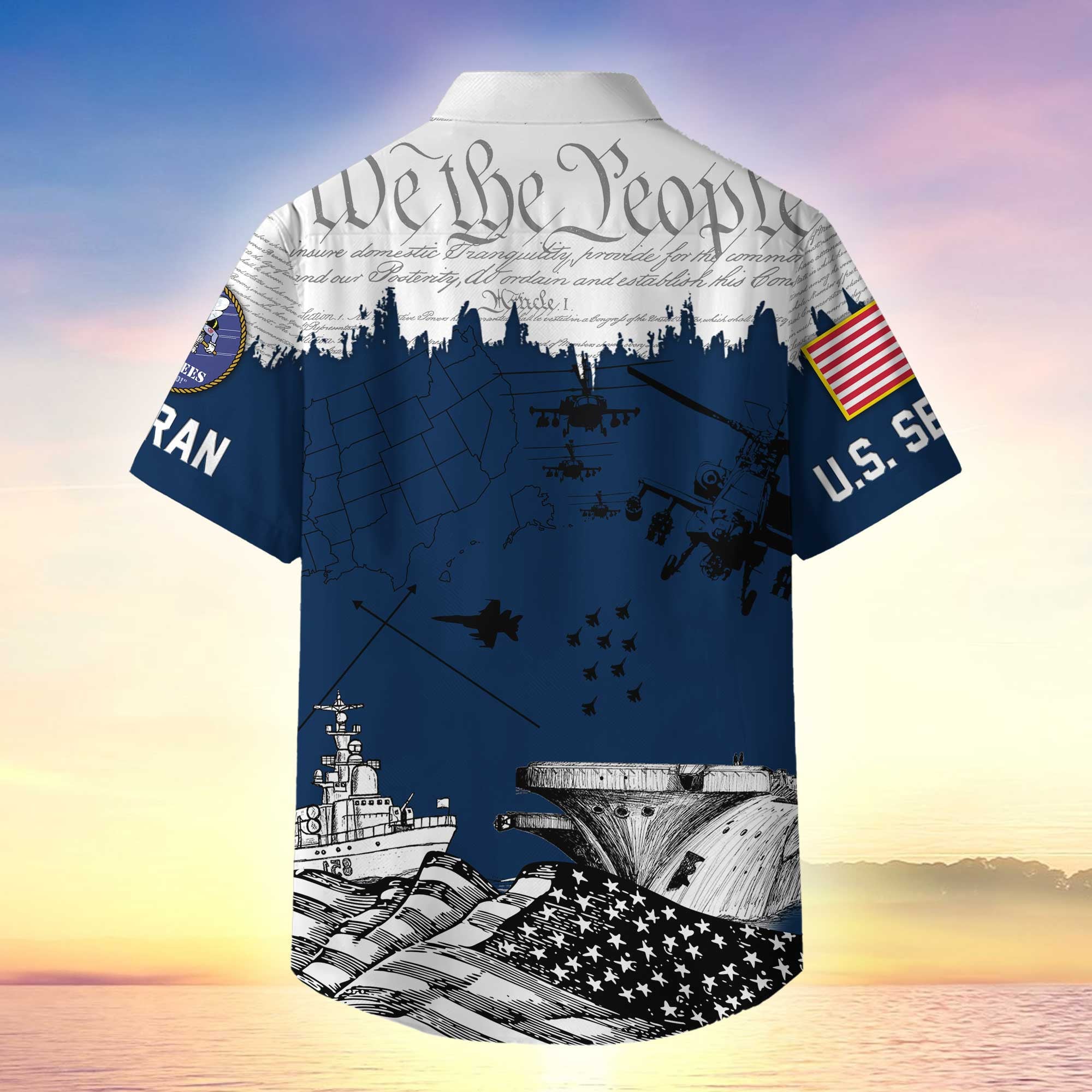 Premium Proudly Served US Veterans Hawaiian Shirt