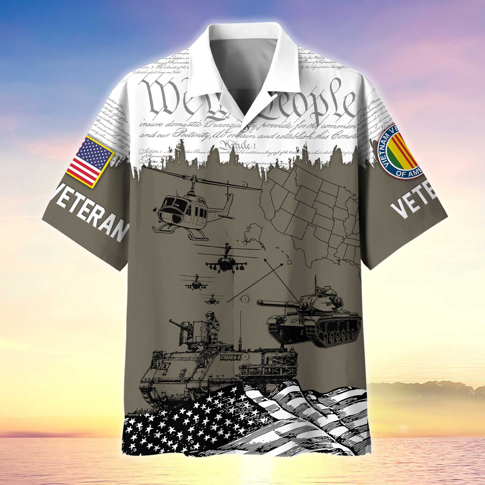 Premium Proudly Served US Veterans Hawaiian Shirt