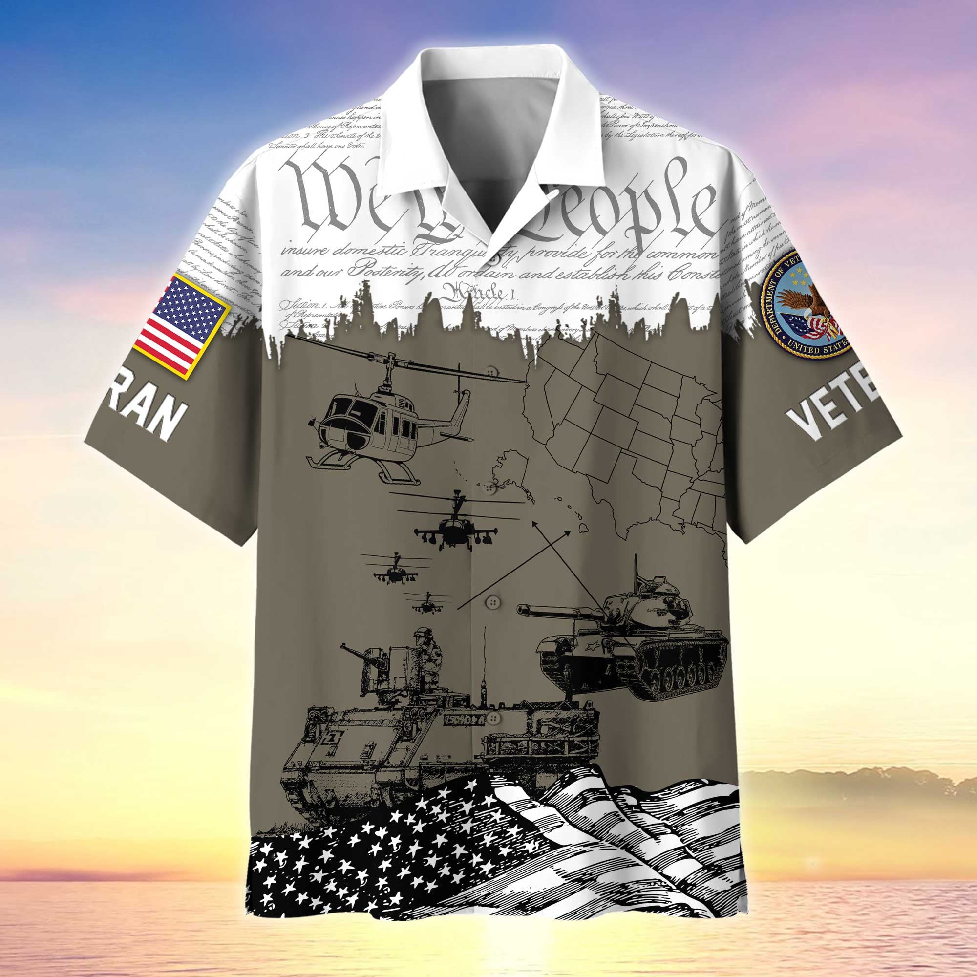 Premium Proudly Served US Veterans Hawaiian Shirt