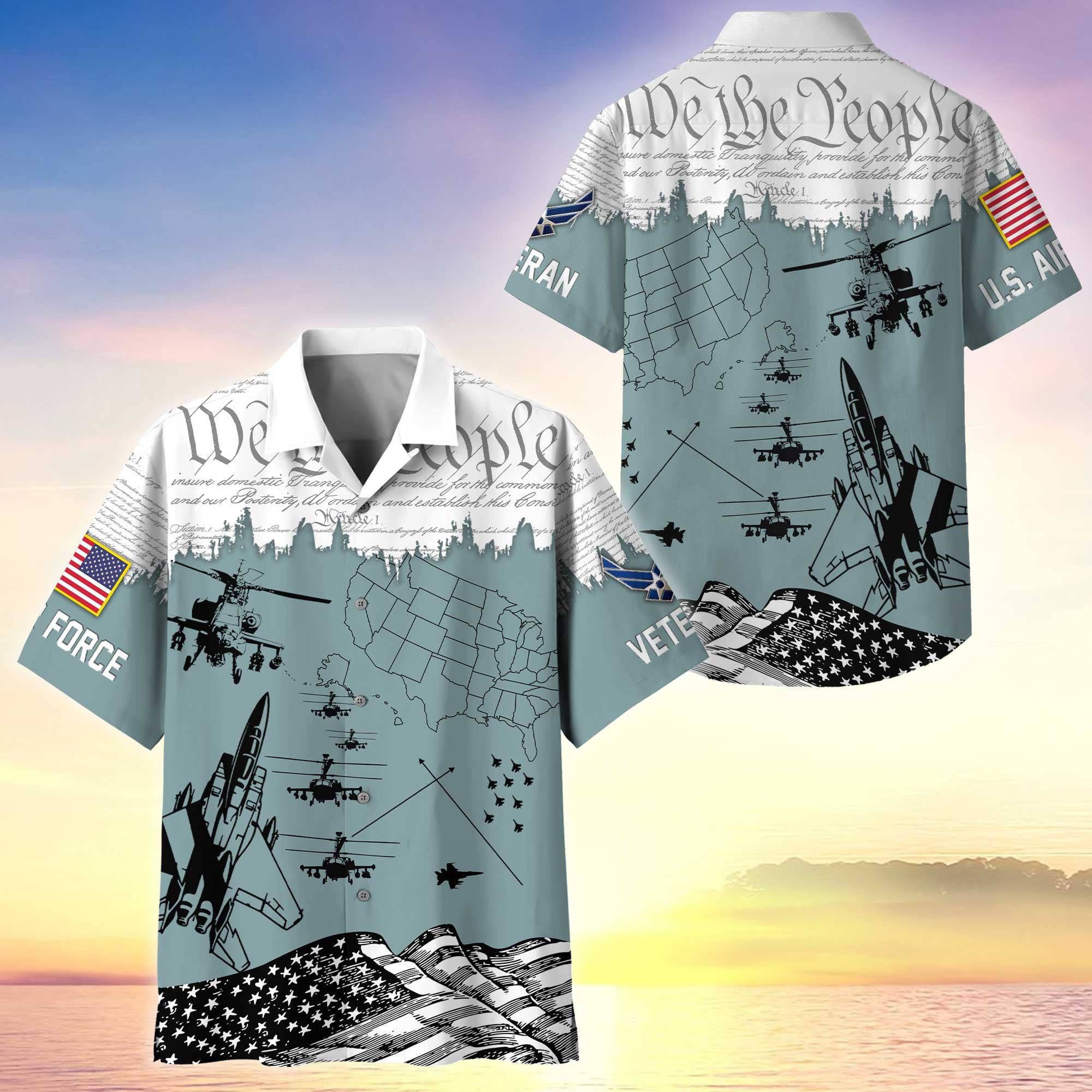Premium Proudly Served US Veterans Hawaiian Shirt