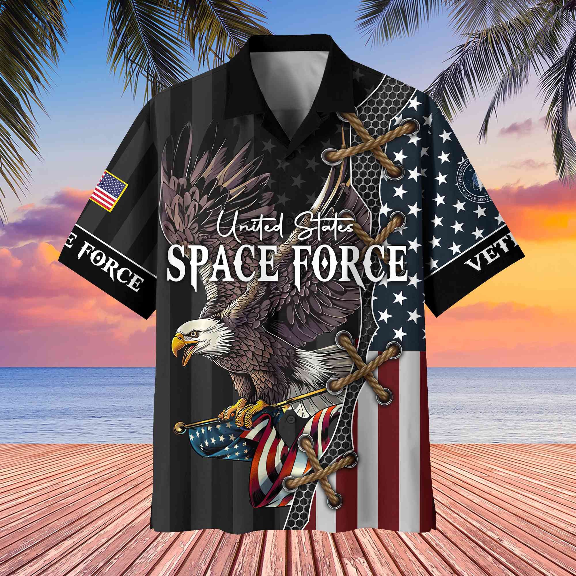 Premium US Veterans Hawaiian Shirt, Gifts For Veterans Day, Father's Day