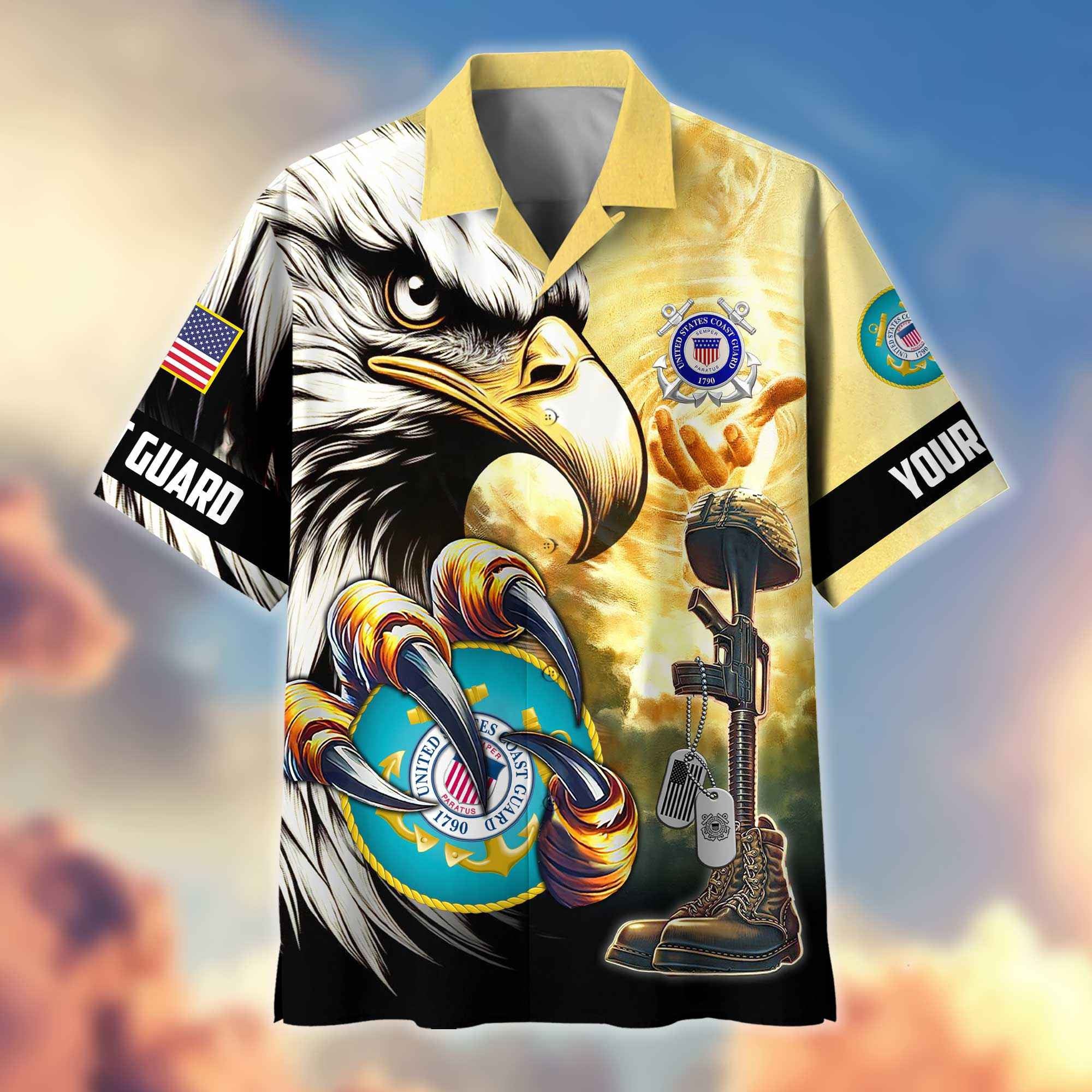 Premium Personalized Honoring All Who Served US Veterans Hawaiian Shirt