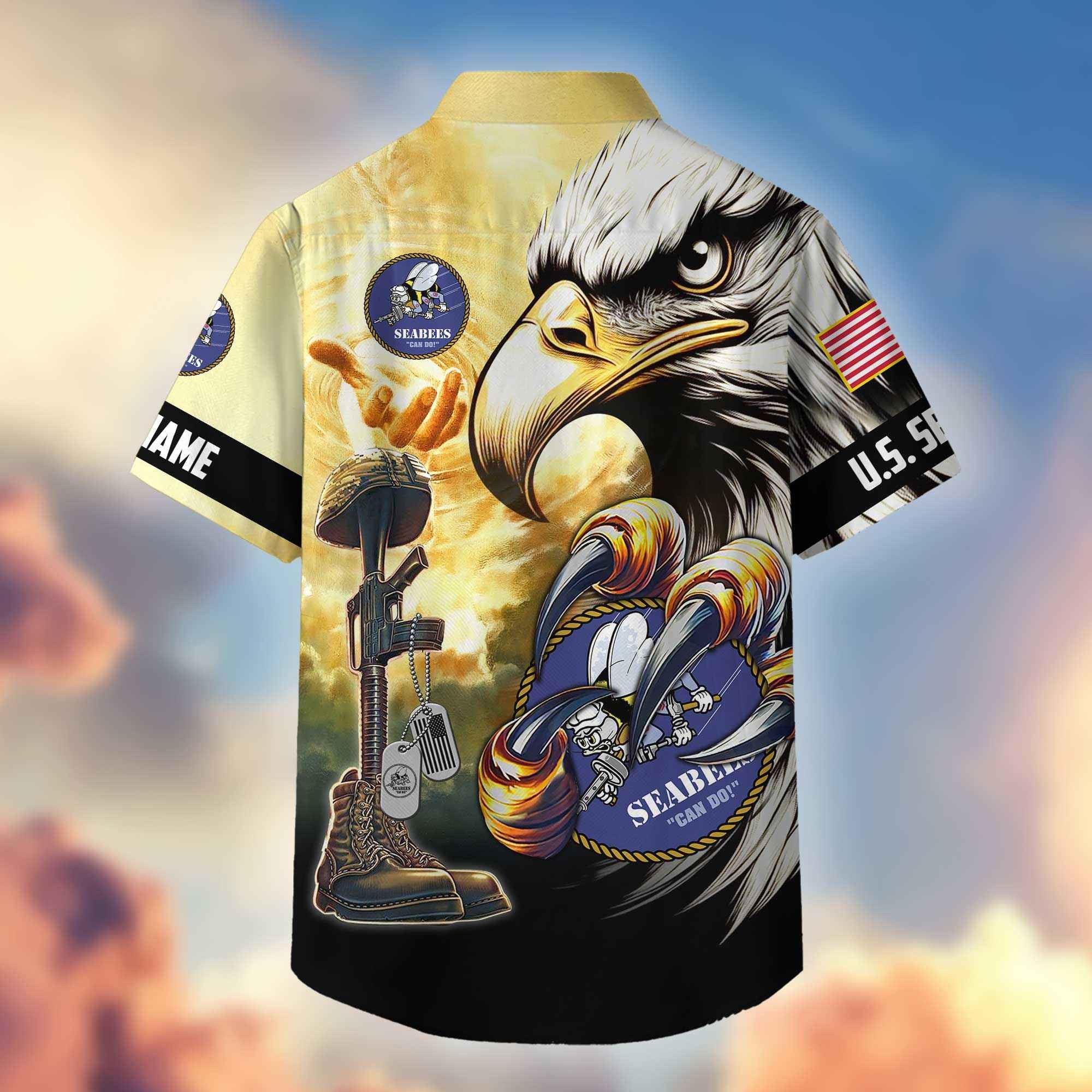 Premium Personalized Honoring All Who Served US Veterans Hawaiian Shirt