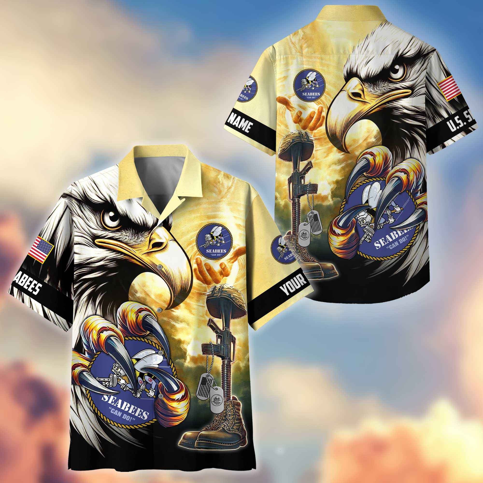 Premium Personalized Honoring All Who Served US Veterans Hawaiian Shirt