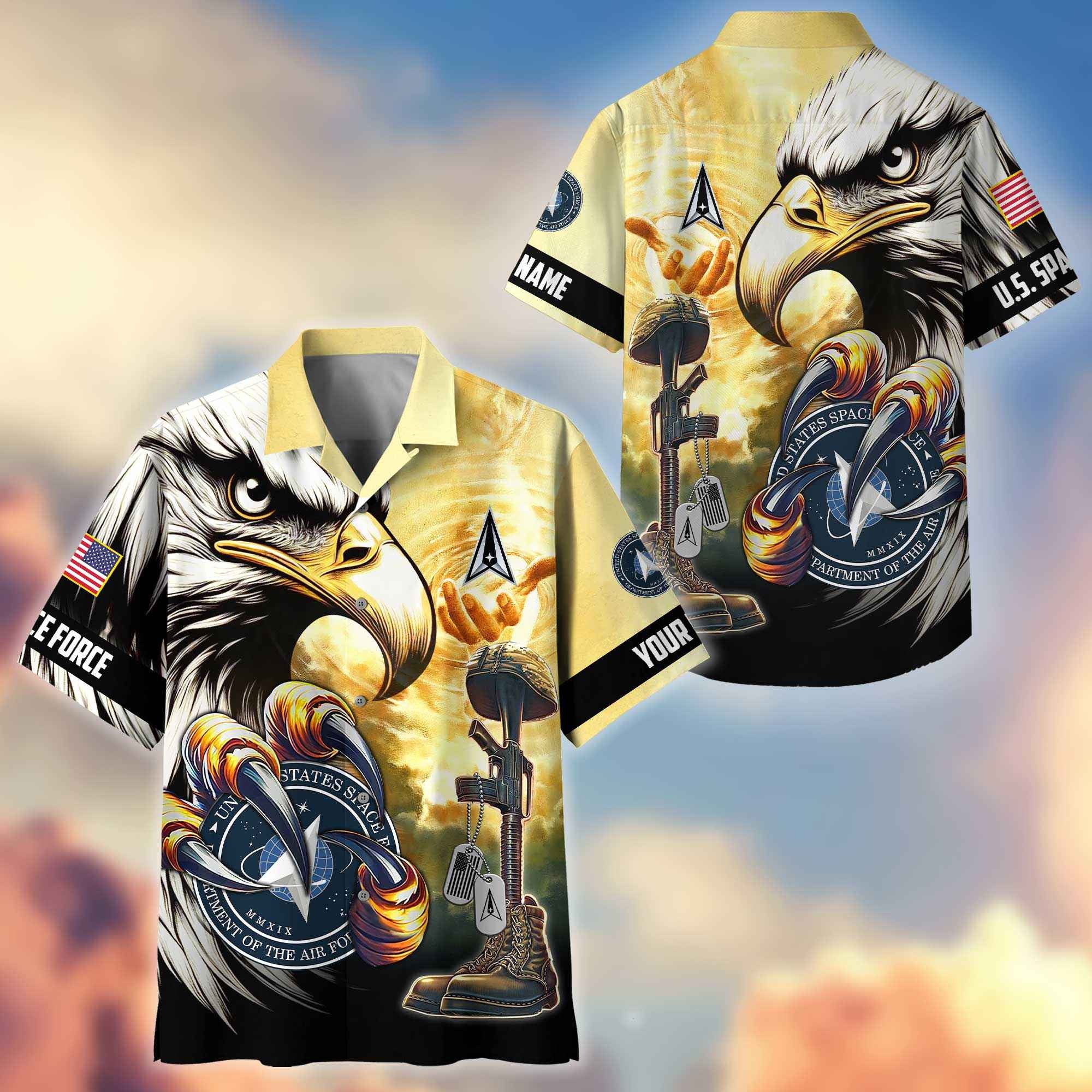 Premium Personalized Honoring All Who Served US Veterans Hawaiian Shirt