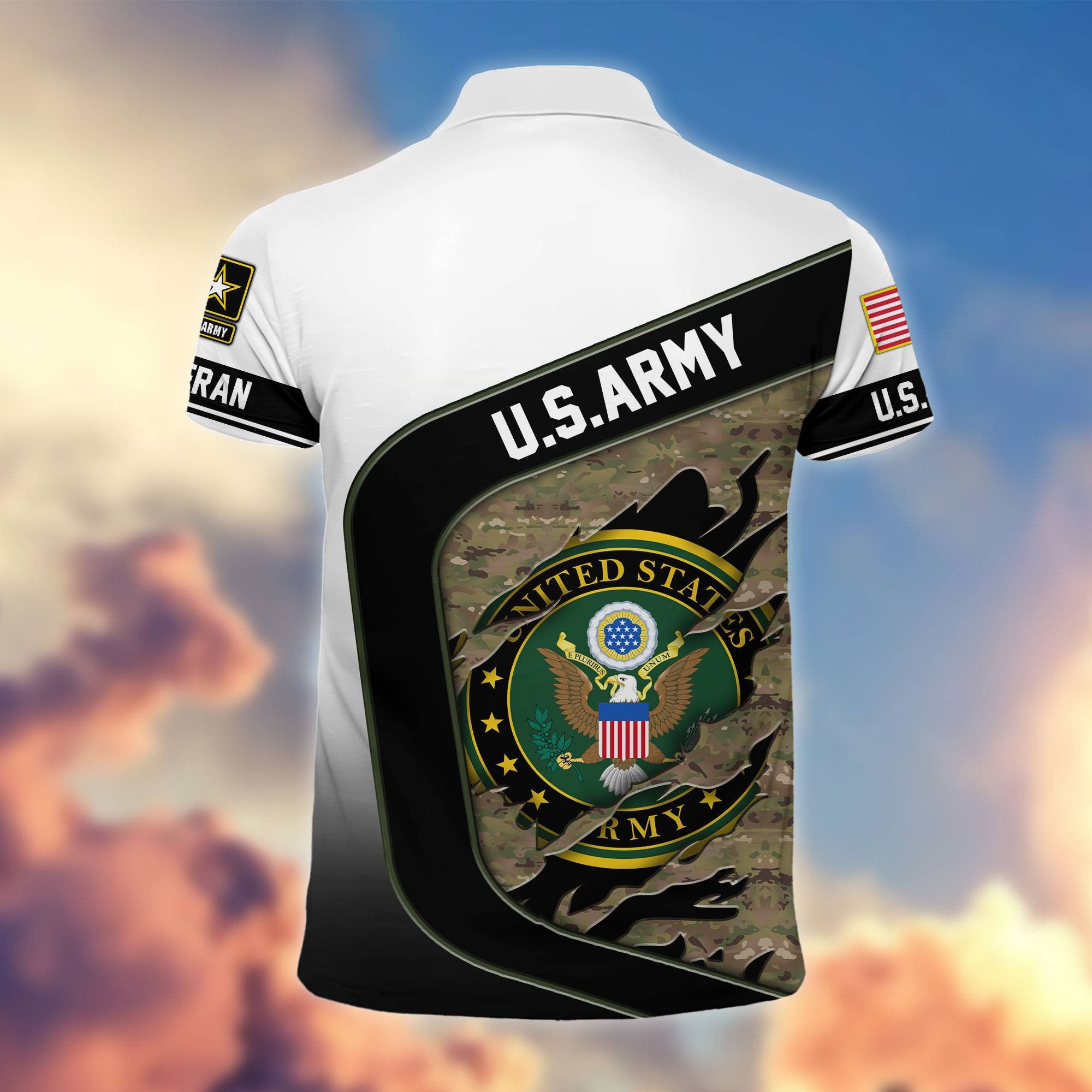 Premium US Veterans Polo Shirt, Gifts For Veterans Day, Gifts For Dad, Gifts For Husband Veteran