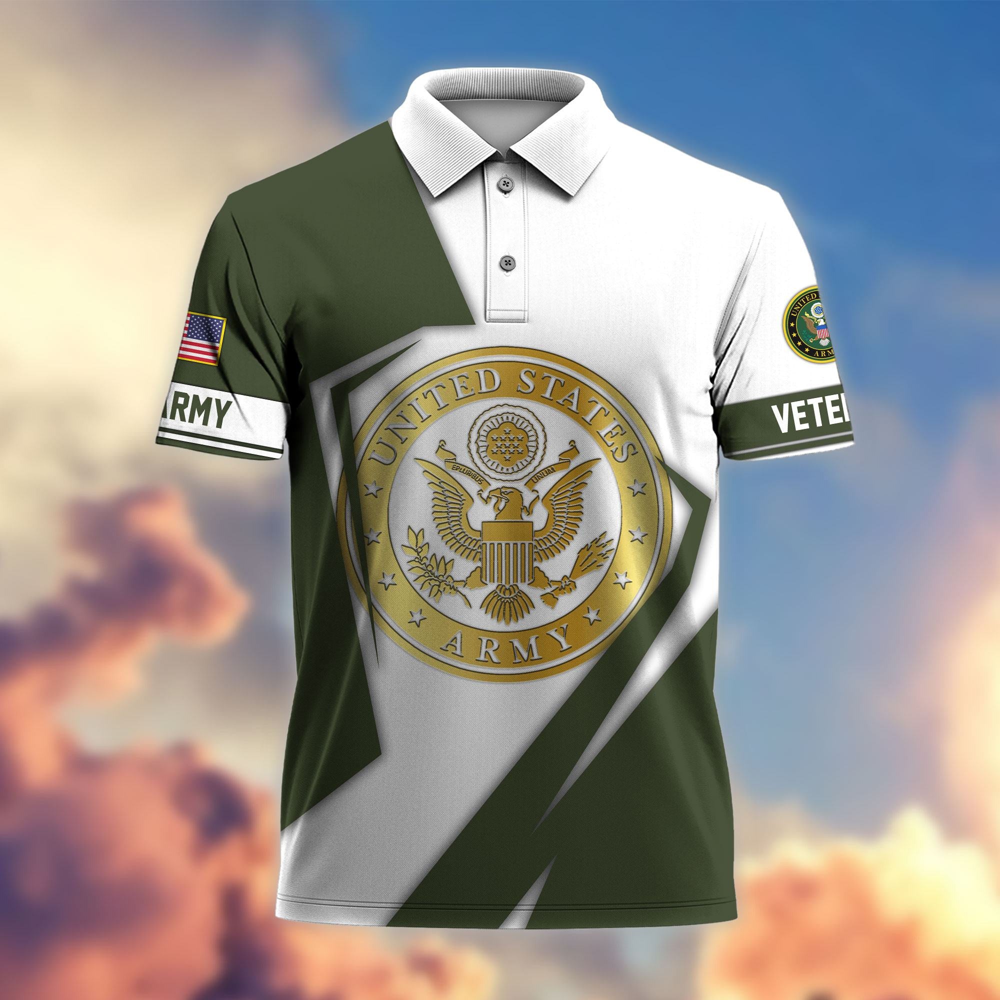 Premium US Veterans Polo Shirt, Gifts For Veterans Day