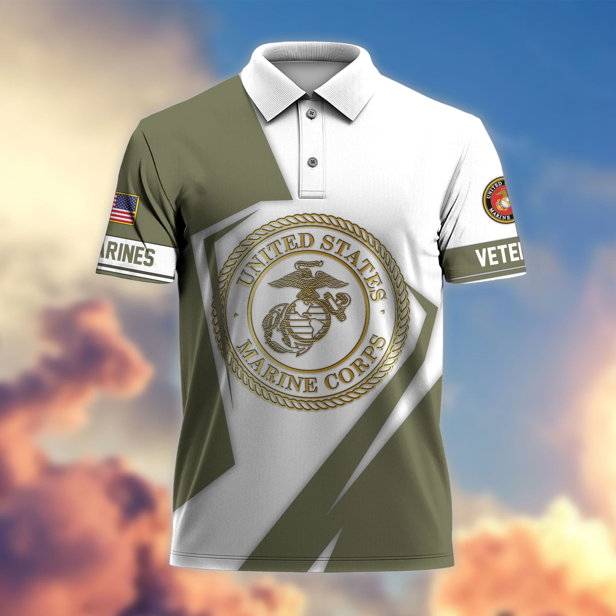 Premium US Veterans Polo Shirt, Gifts For Veterans Day