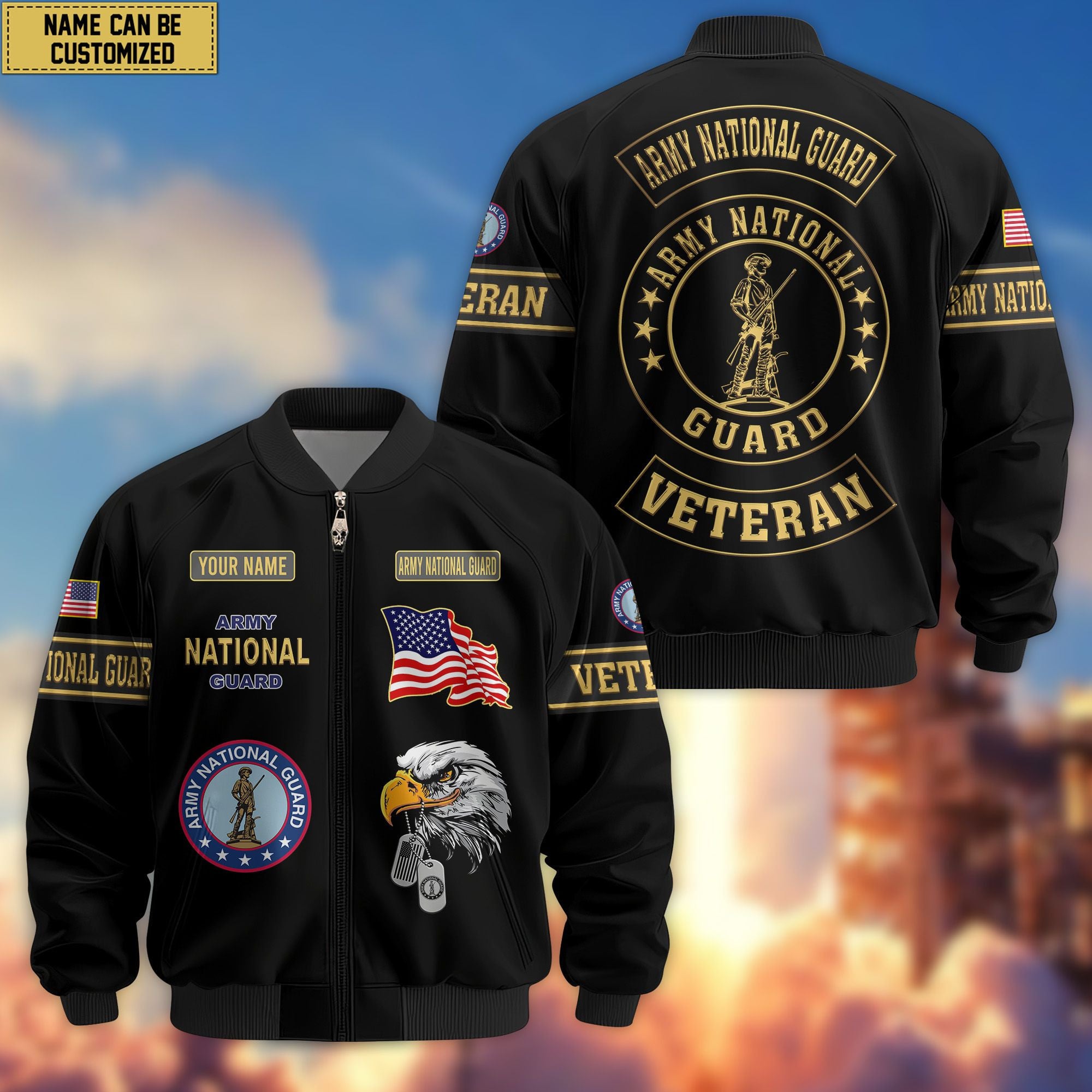 Premium Personalized US Veterans Bomber Jacket, Gifts For US Veterans, Gifts For Veterans Day
