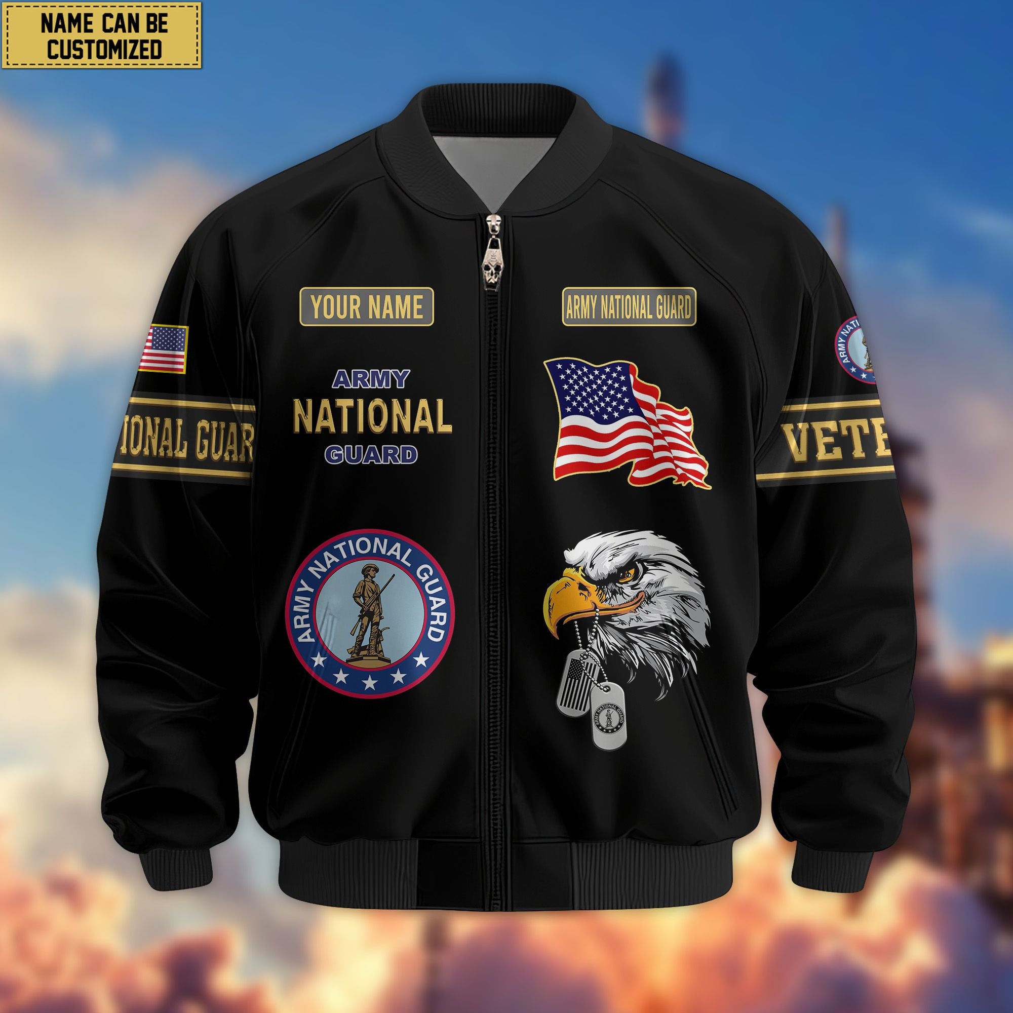 Premium Personalized US Veterans Bomber Jacket, Gifts For US Veterans, Gifts For Veterans Day
