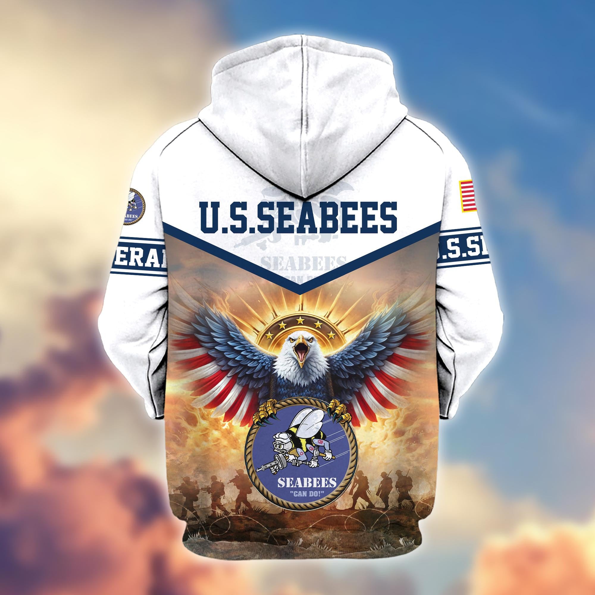 Premium Honoring All Who Served US Veterans Zip Hoodie, Gifts For US Veterans, Gifts For Veterans Day