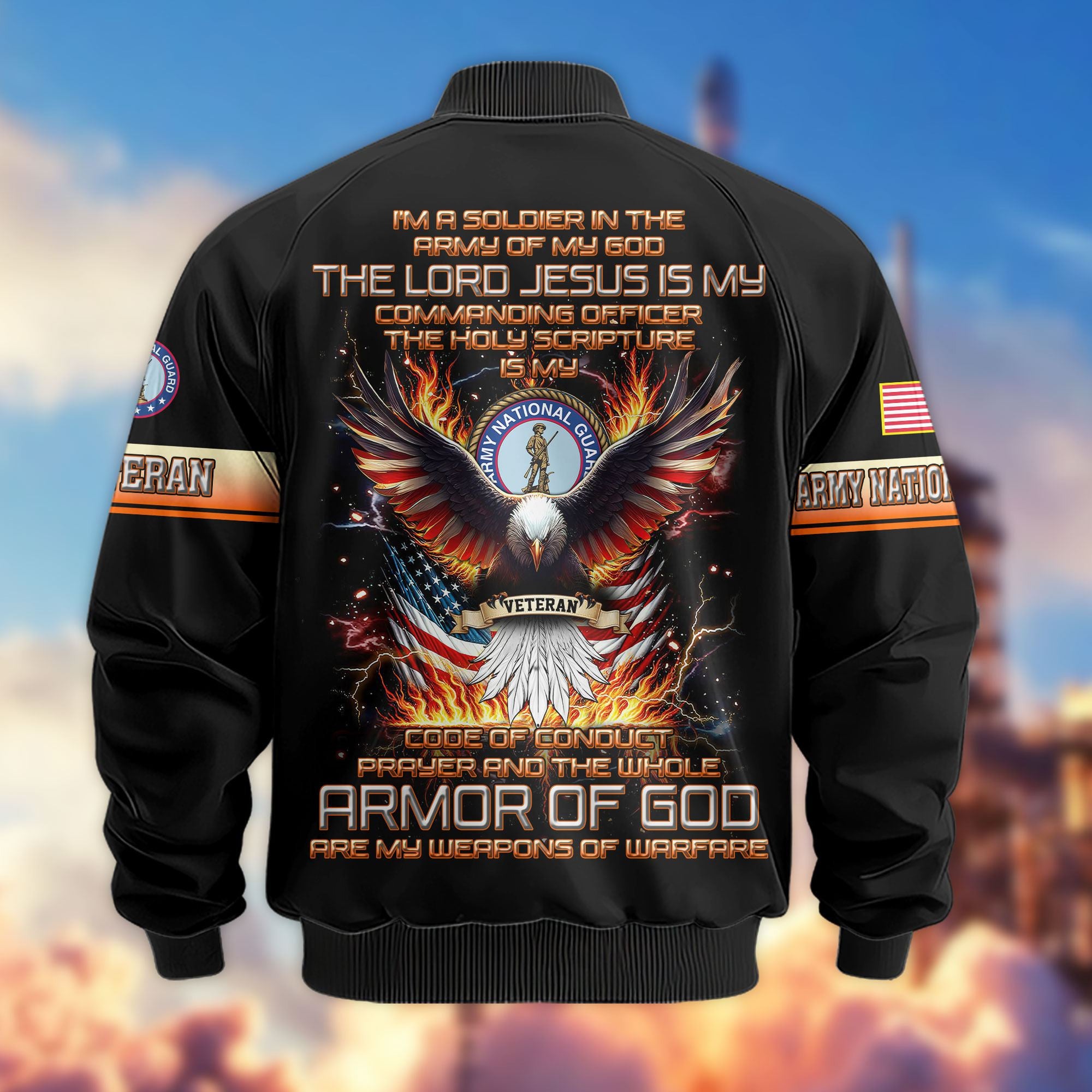 Premium US Veterans Bomber Jacket, Gifts For US Veterans, Gifts For Veterans Day