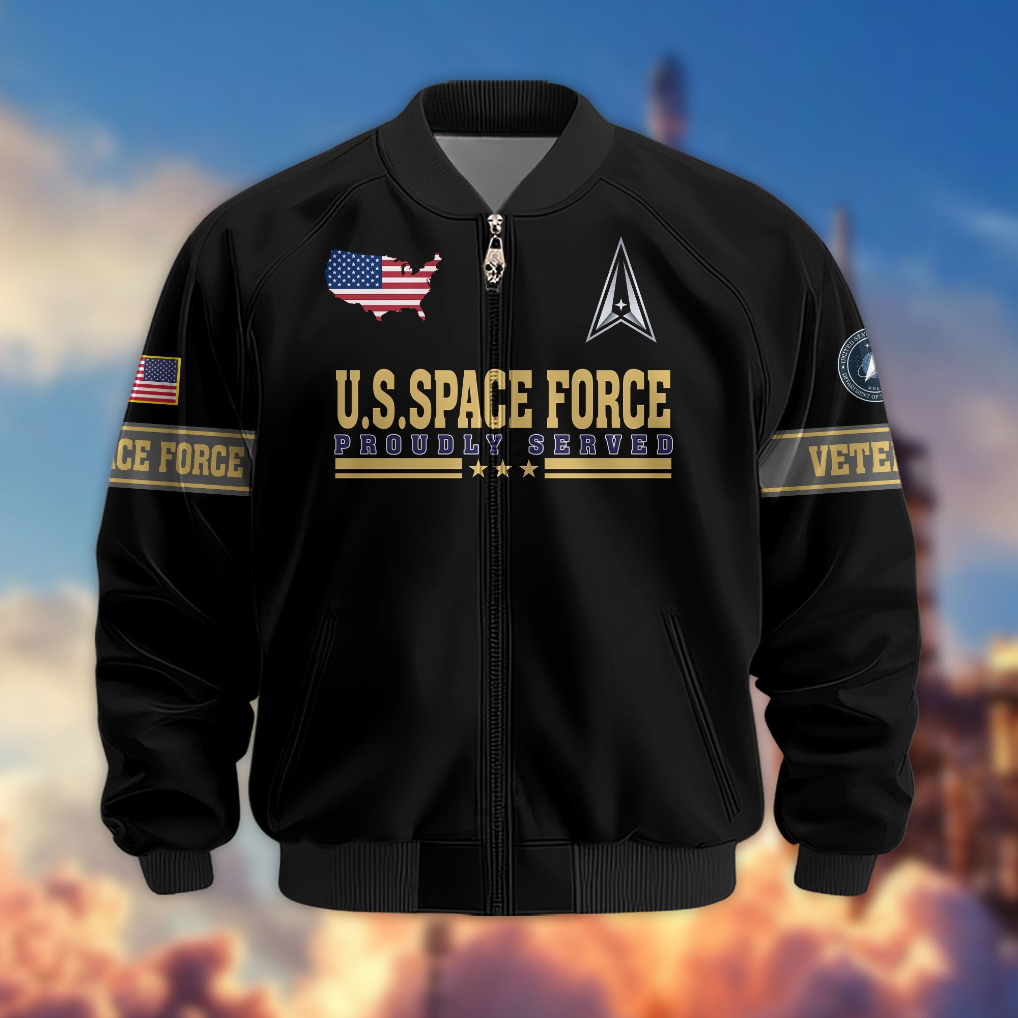 Premium Son Of America US Veterans Bomber Jacket, Gifts For US Veterans, Gifts For Veterans Day
