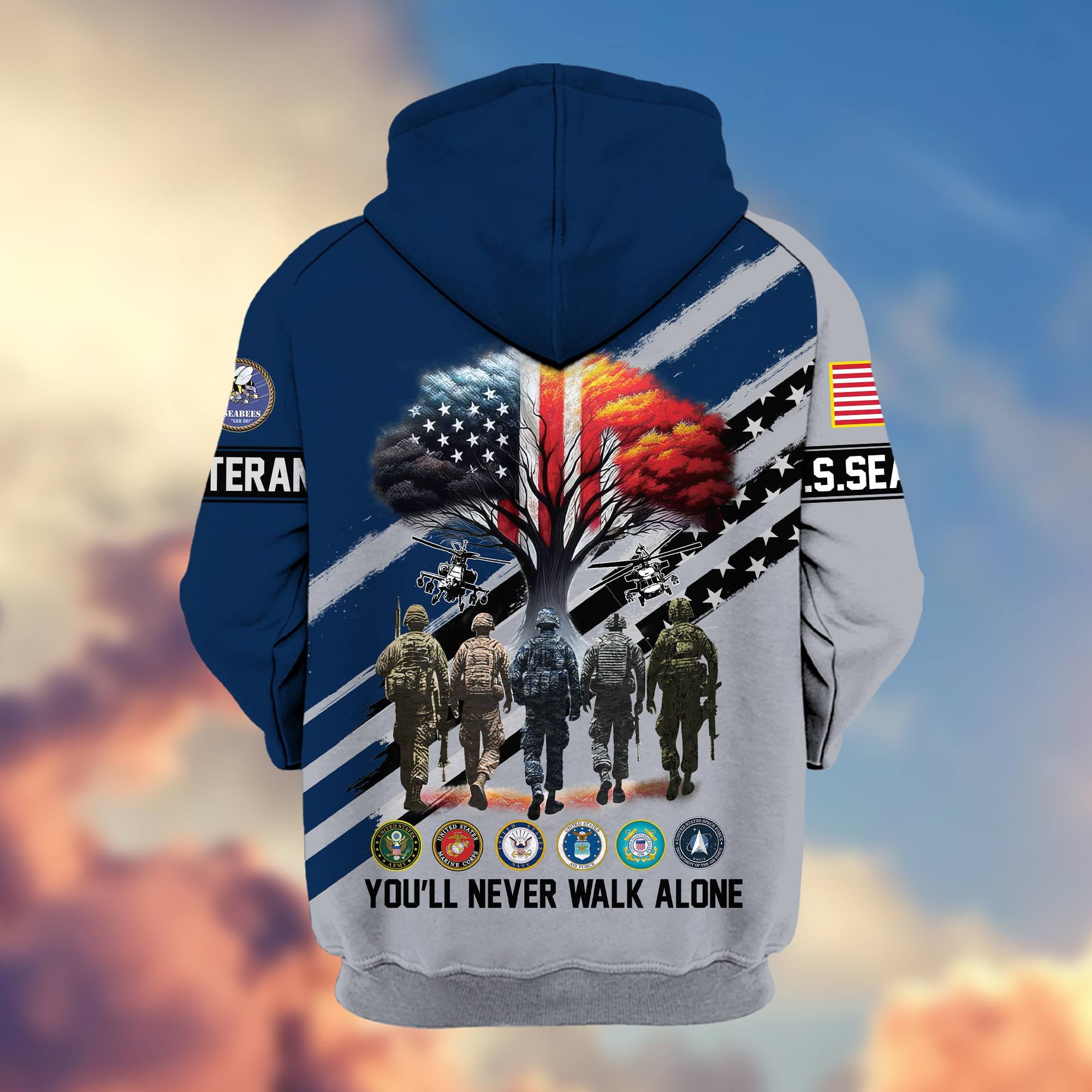 Premium All Gave Some Some Gave All US Veterans Zip Hoodie, Gifts For US Veterans, Gifts For Veterans Day