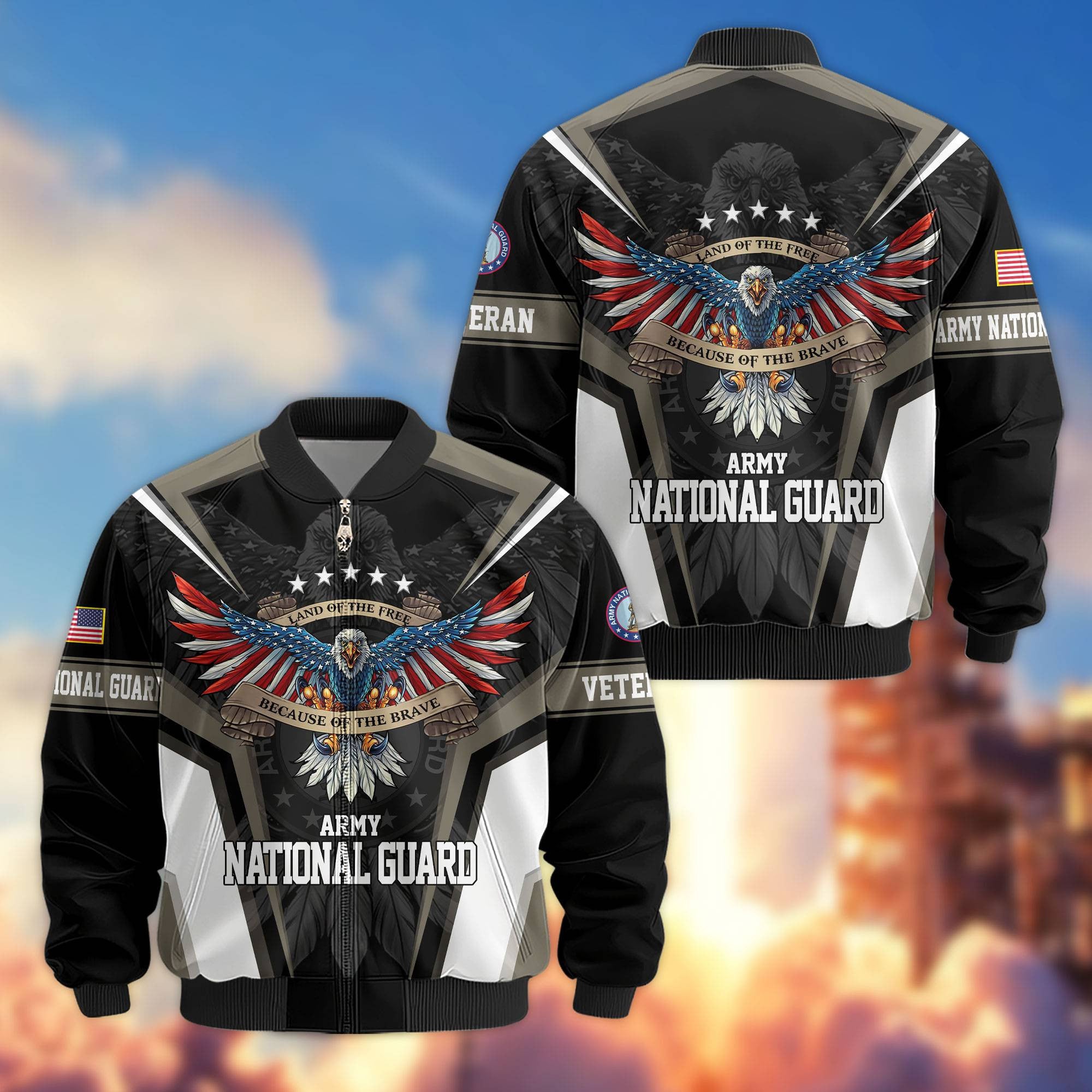 Premium US Veterans Bomber Jacket, Gifts For US Veterans, Gifts For Veterans Day