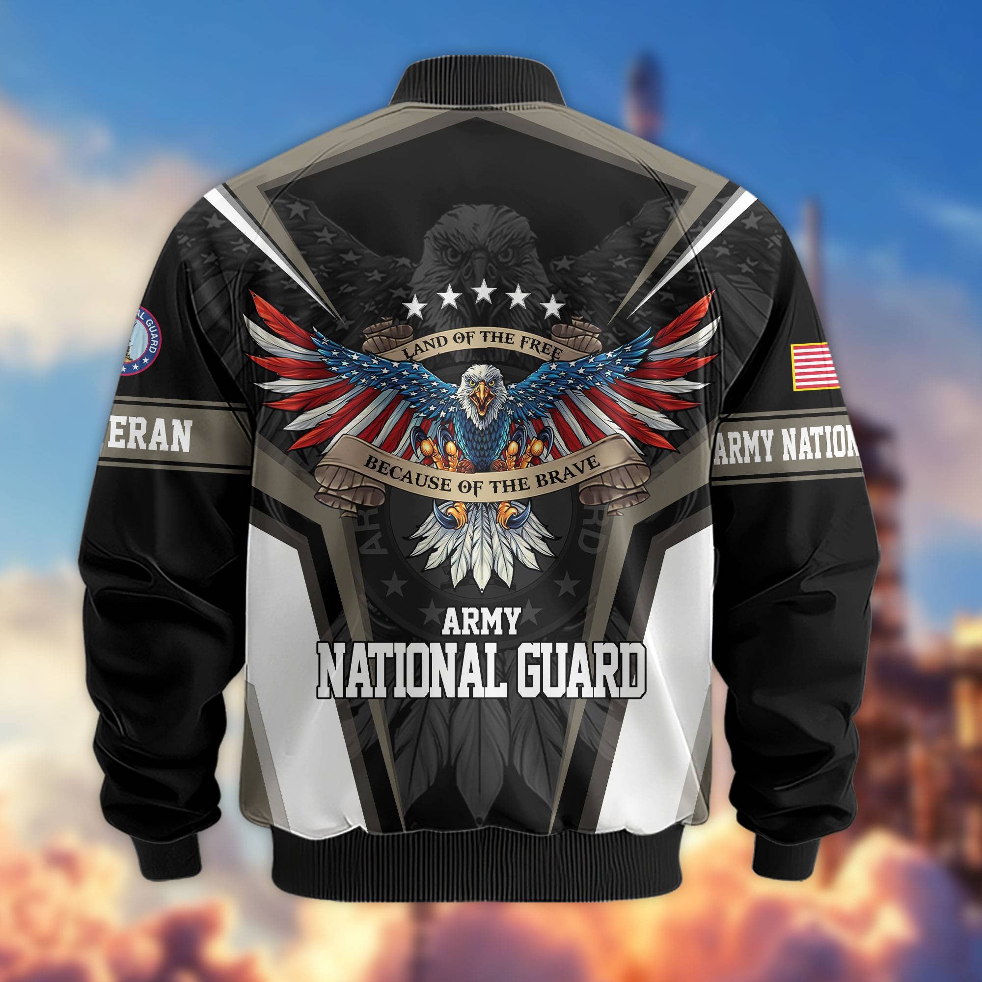 Premium US Veterans Bomber Jacket, Gifts For US Veterans, Gifts For Veterans Day