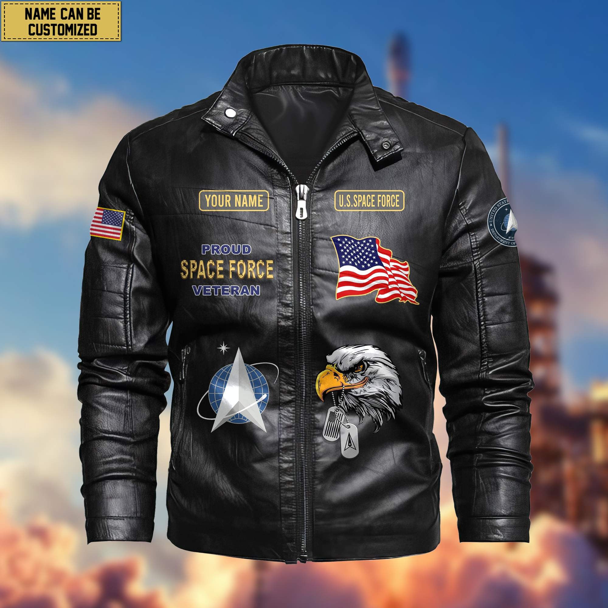 Premium Personalized US Veterans Leather Jackets, Gifts For US Veterans
