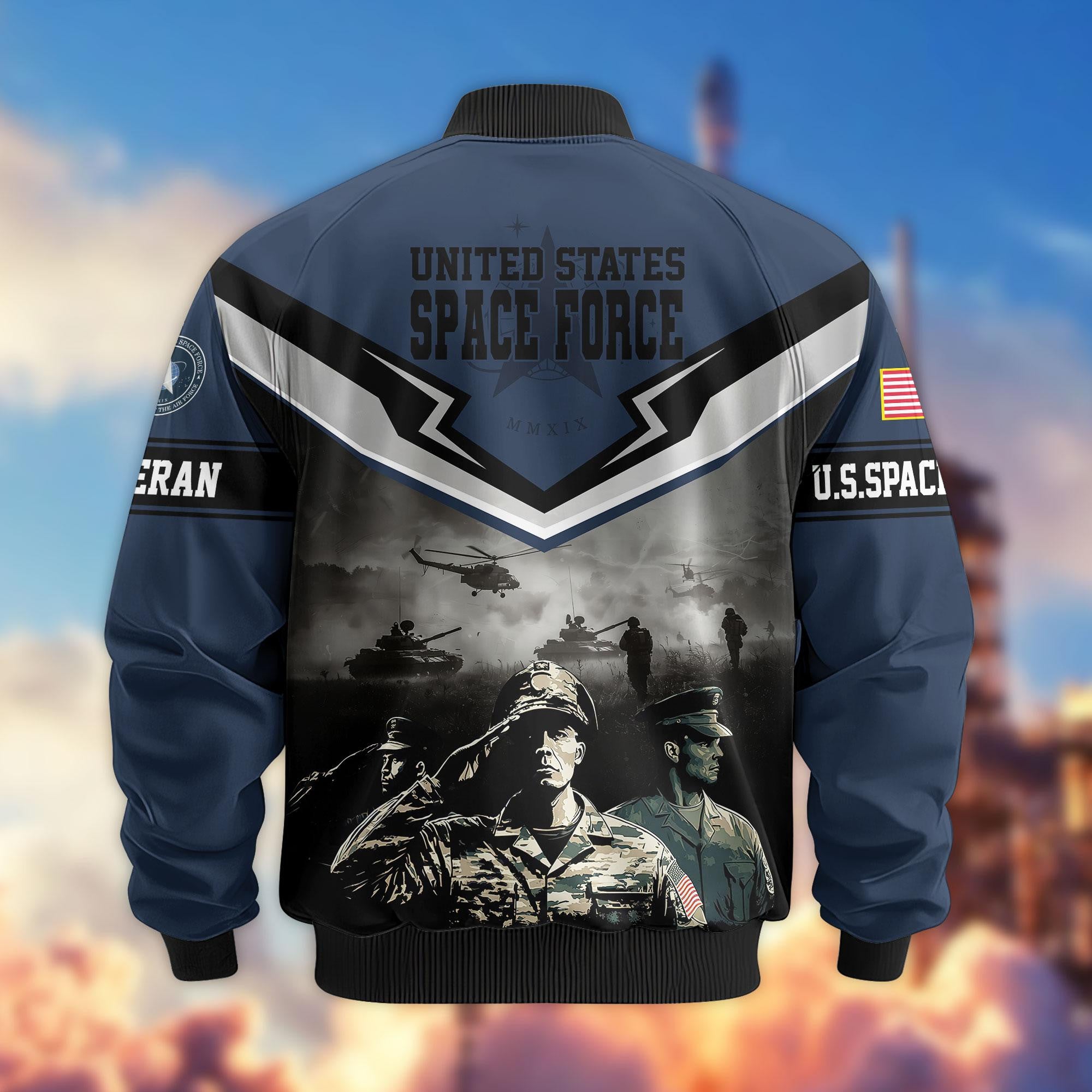 Premium Honoring All Who Served US Veterans Bomber Jacket, Gifts For US Veterans