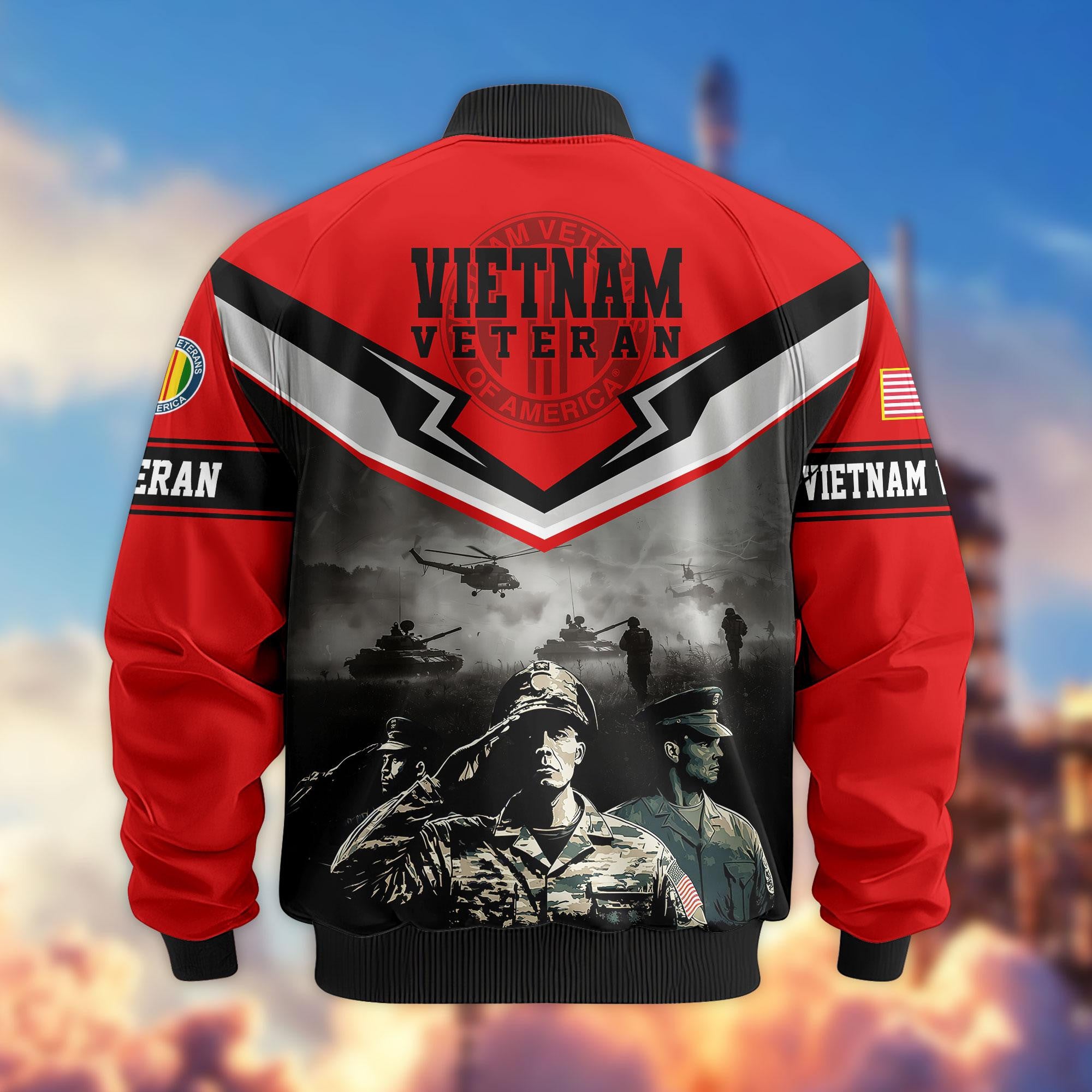 Premium Honoring All Who Served US Veterans Bomber Jacket, Gifts For US Veterans