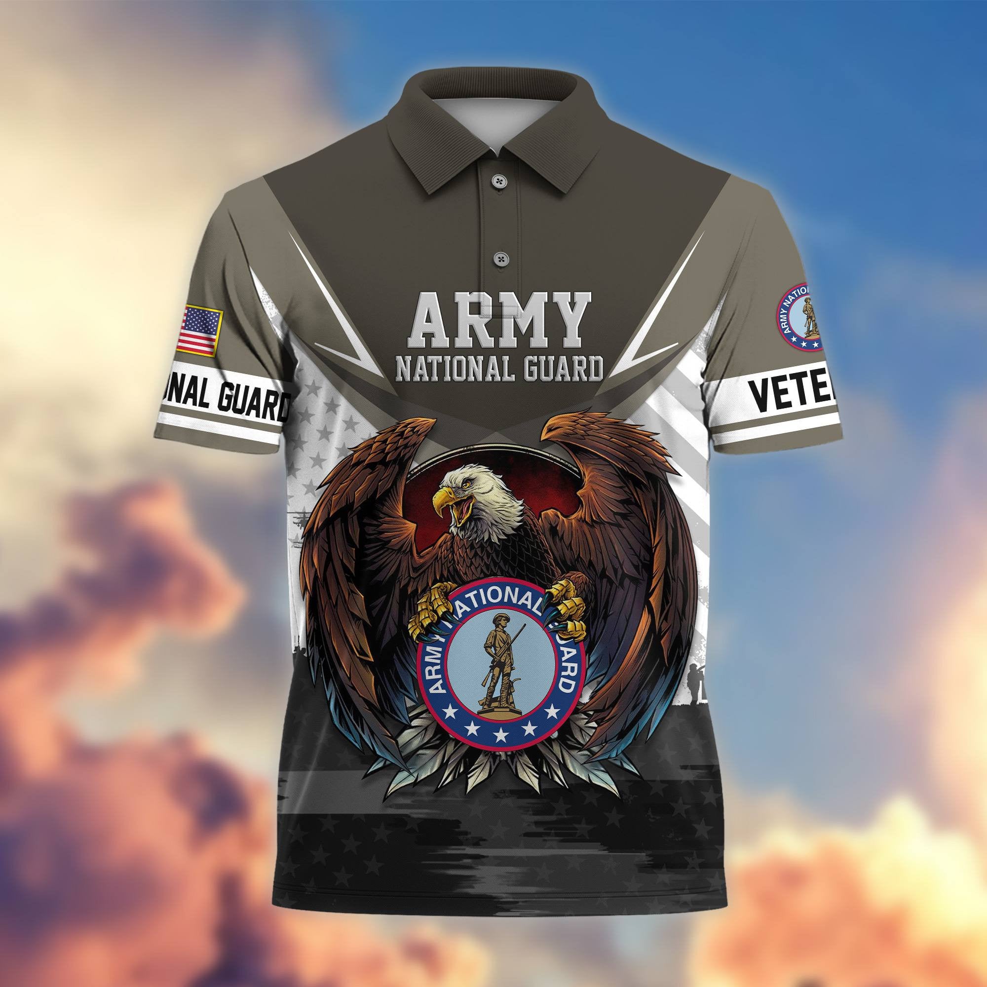 Premium US Veterans Polo Shirt, Gifts For US Veterans, Gifts On Father's Day, Armed Force Day, Independence Day, Veterans Day.