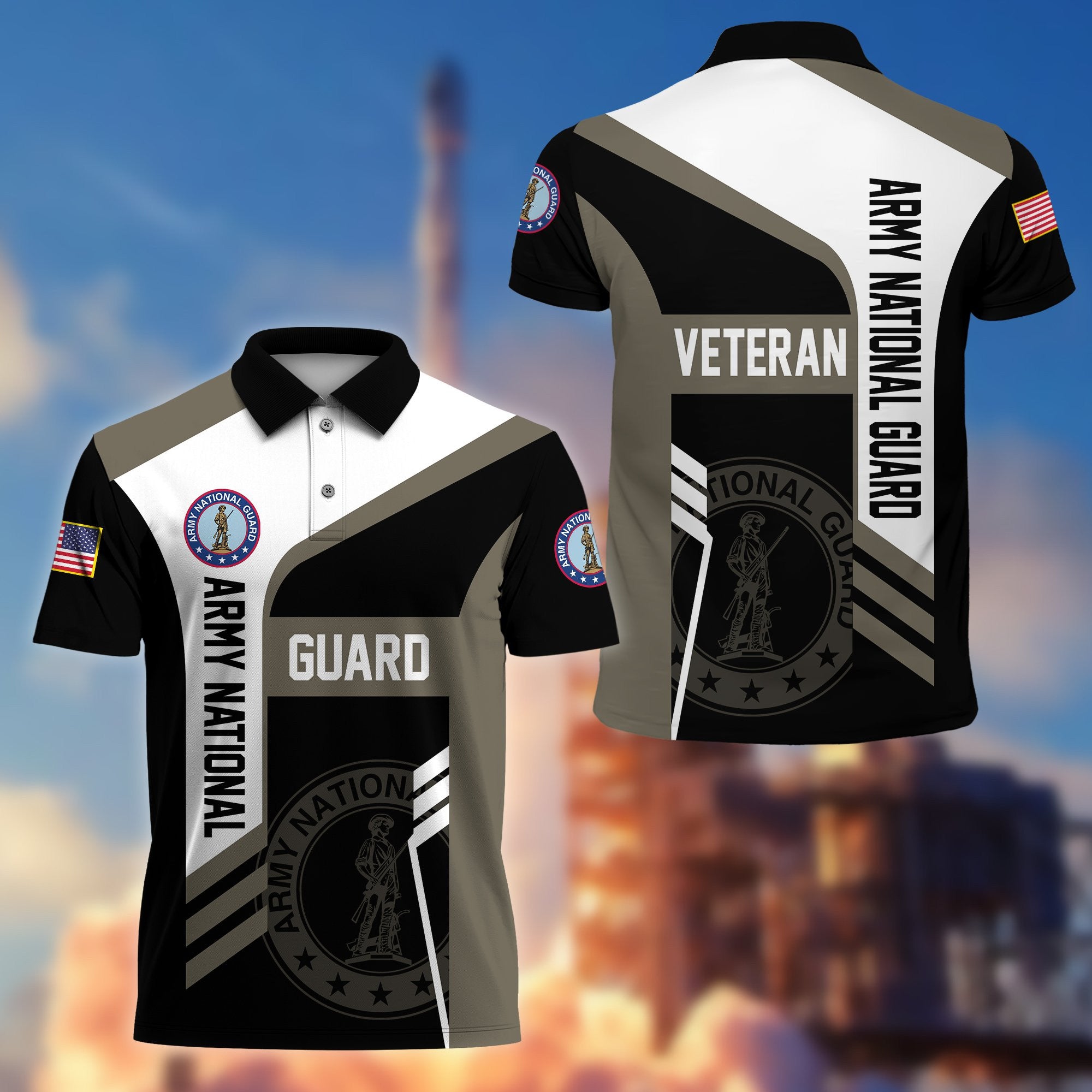 Premium US Veterans Polo Shirt, Gifts For Dad, For Husband, Gifts For US Veterans, Gifts On Father's Day, Independence Day, Veterans Day.