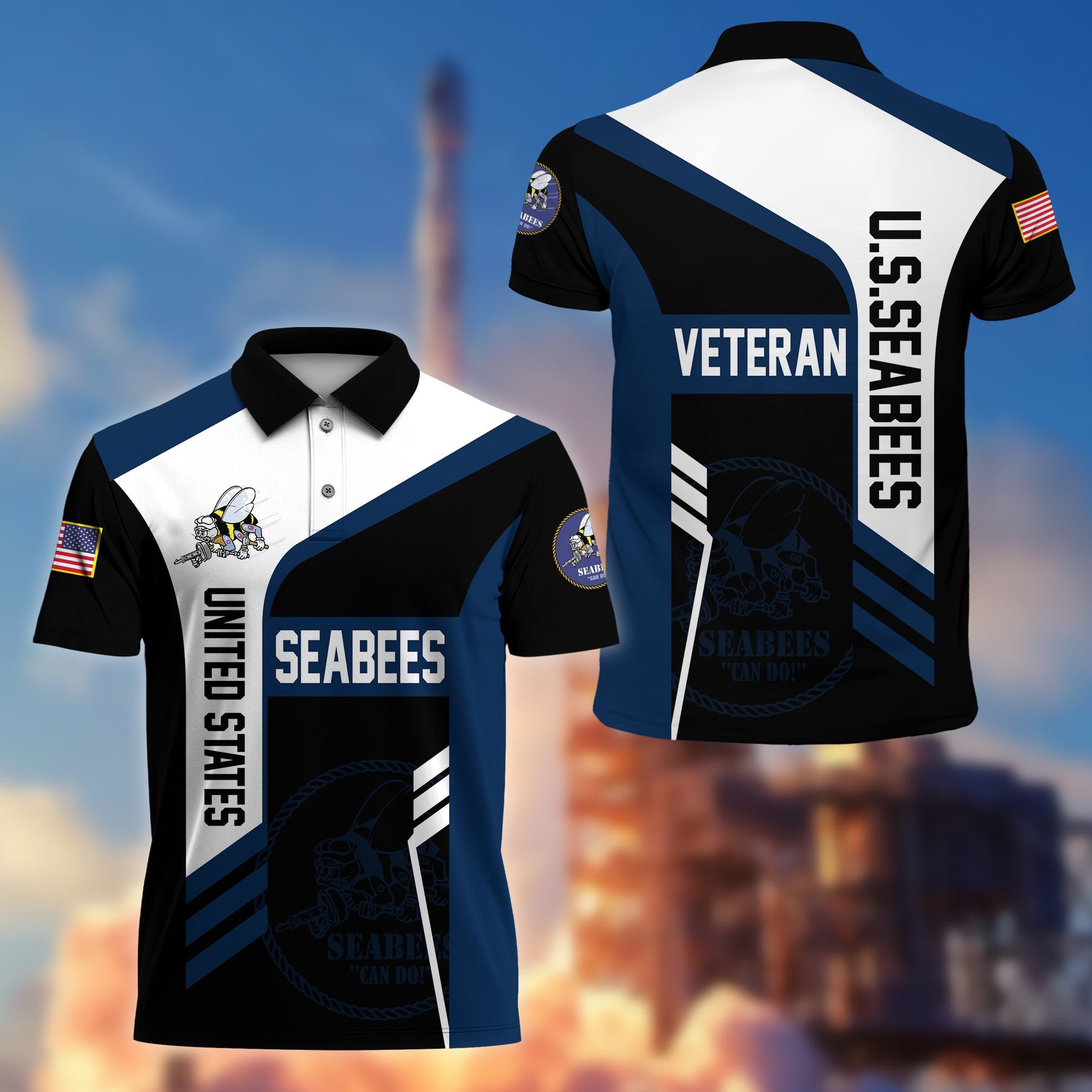 Premium US Veterans Polo Shirt, Gifts For Dad, For Husband, Gifts For US Veterans, Gifts On Father's Day, Independence Day, Veterans Day.