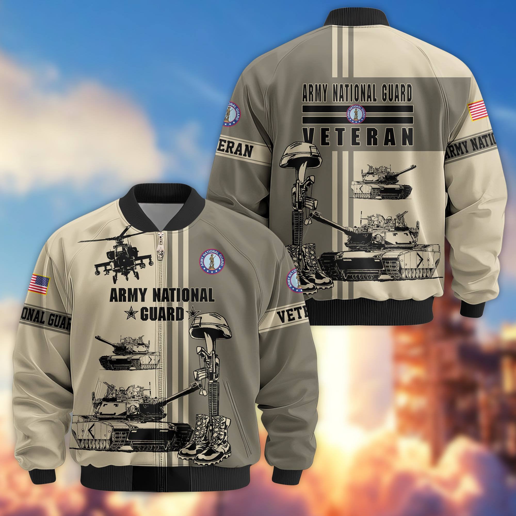 Premium US Veterans Bomber Jacket, Gifts For Dad, Gifts For US Veterans, Gifts For US Veterans, Gifts On Father's Day, Independence Day, Veterans Day.
