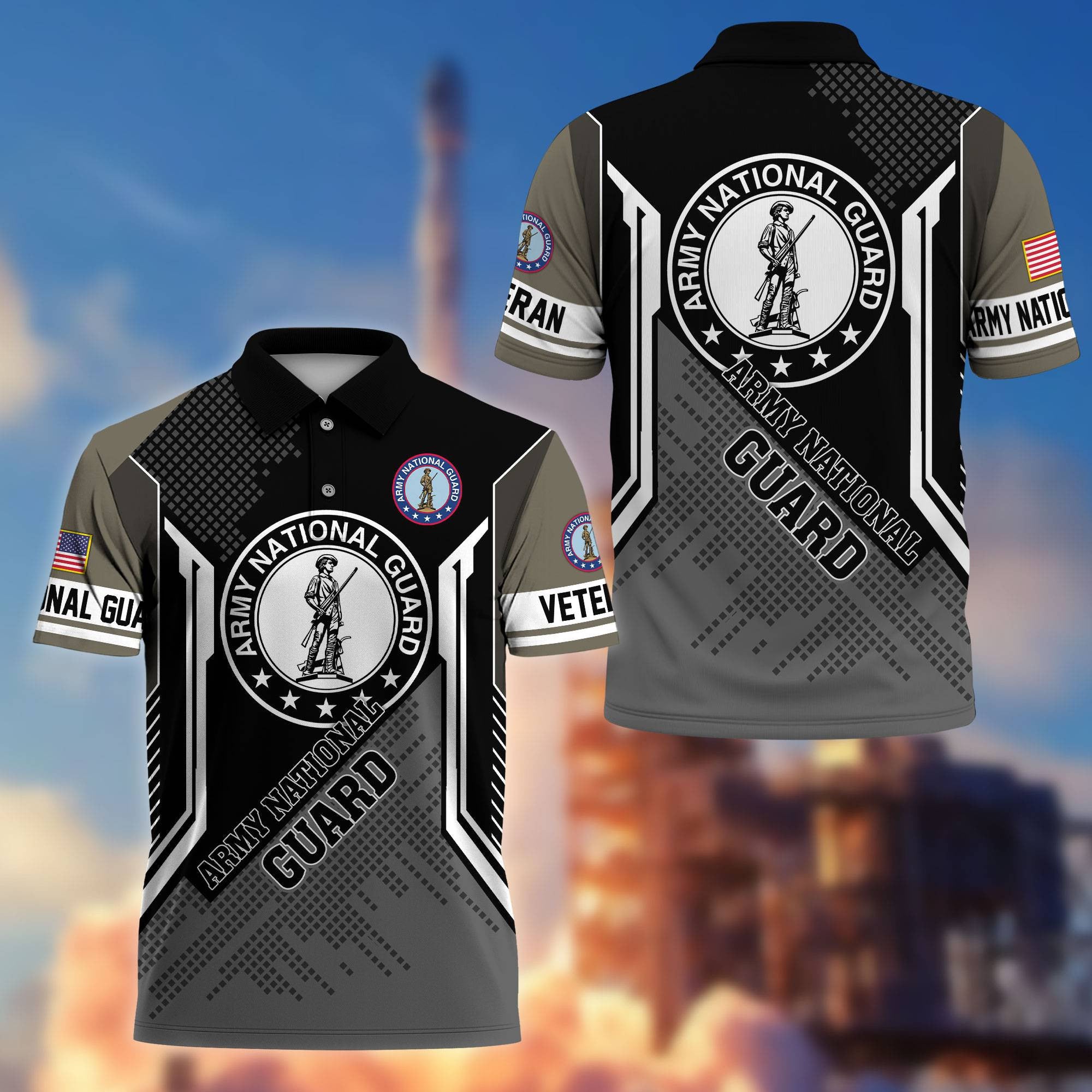 Premium US Veterans Polo Shirt, Gifts For Dad, For Husband, Gifts For US Veterans, Gifts On Father's Day, Independence Day, Veterans Day.