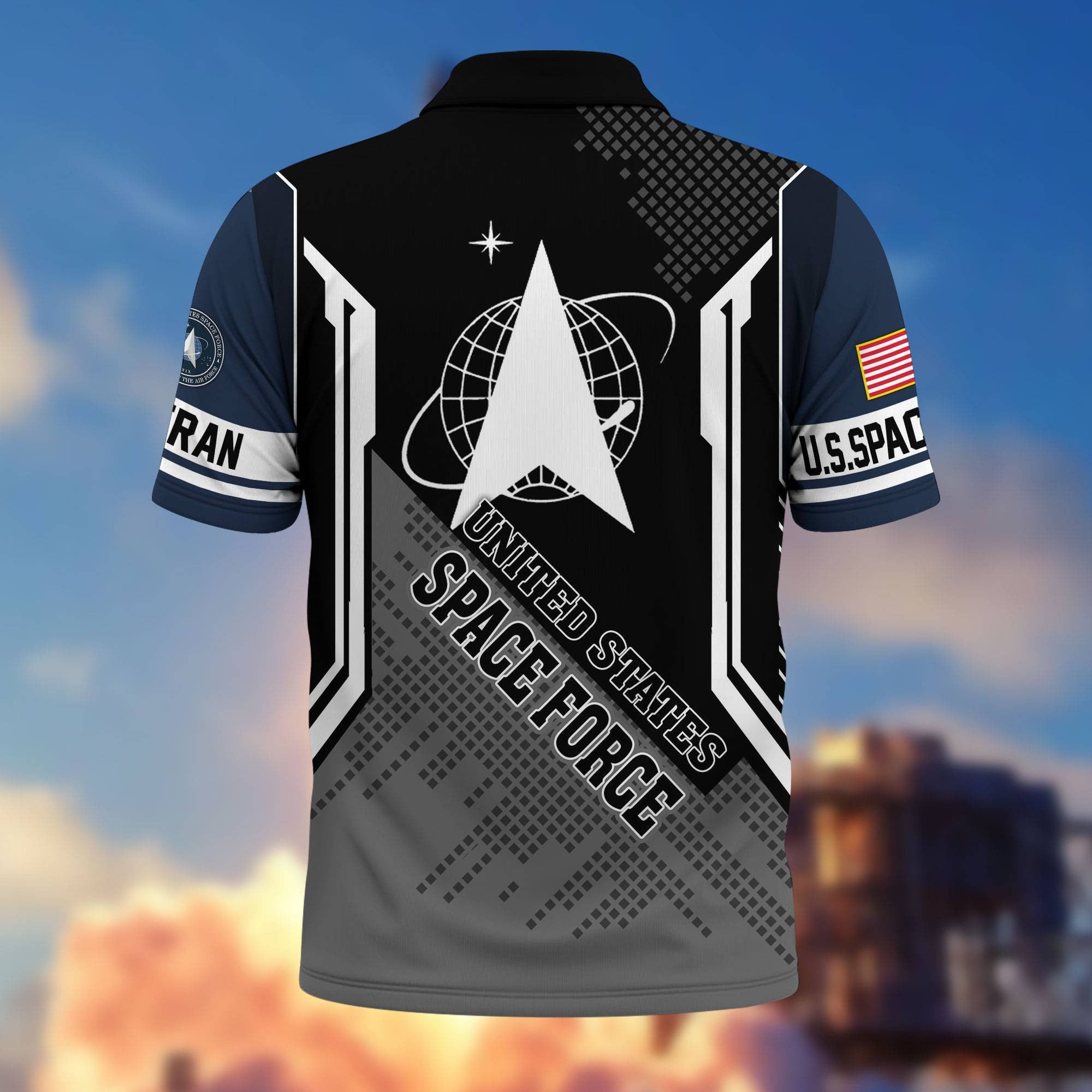 Premium US Veterans Polo Shirt, Gifts For Dad, For Husband, Gifts For US Veterans, Gifts On Father's Day, Independence Day, Veterans Day.