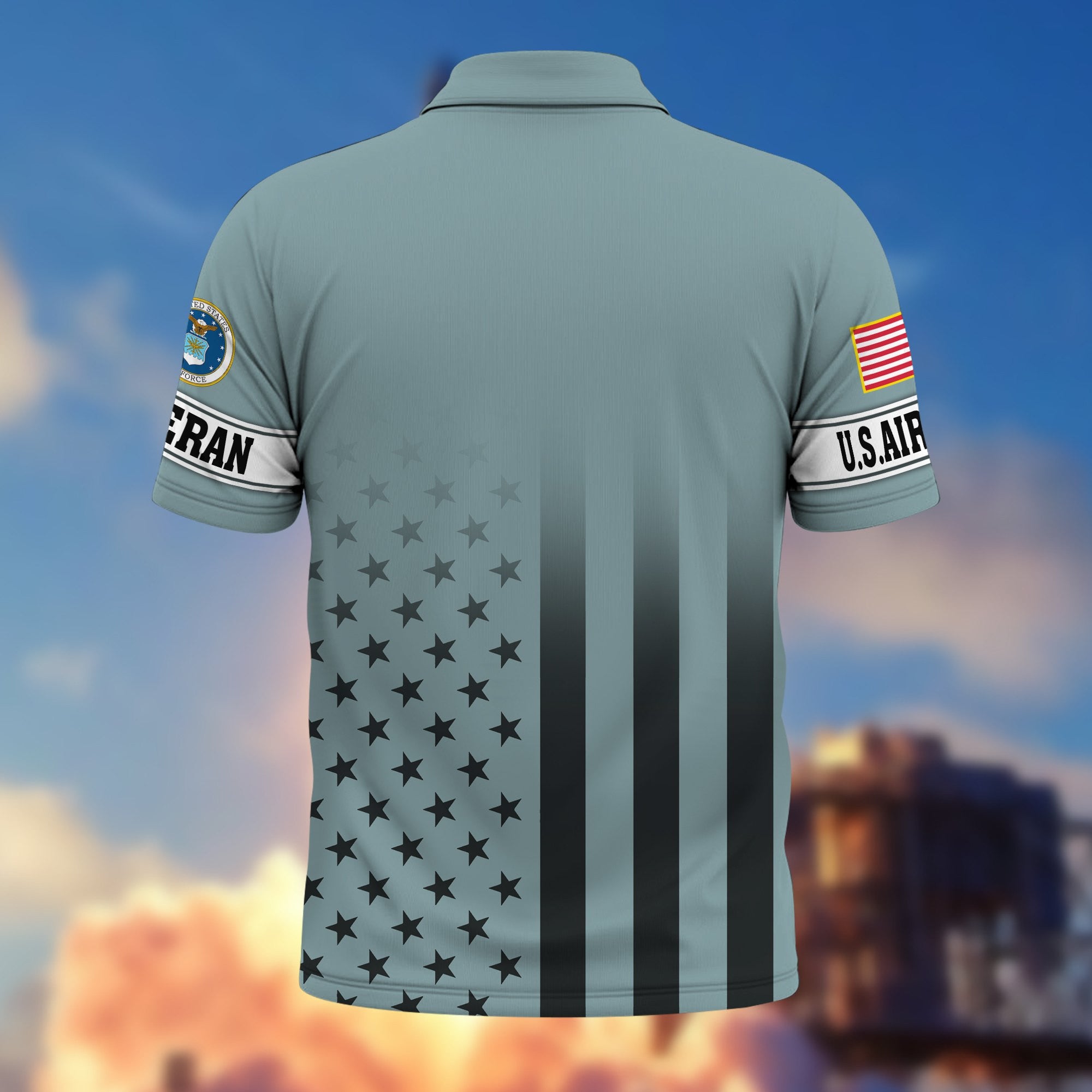Premium US Veterans Polo Shirt, Gifts For US Veterans, Gifts On Father's Day, Independence Day, Armed Forces Day, Veterans Day.