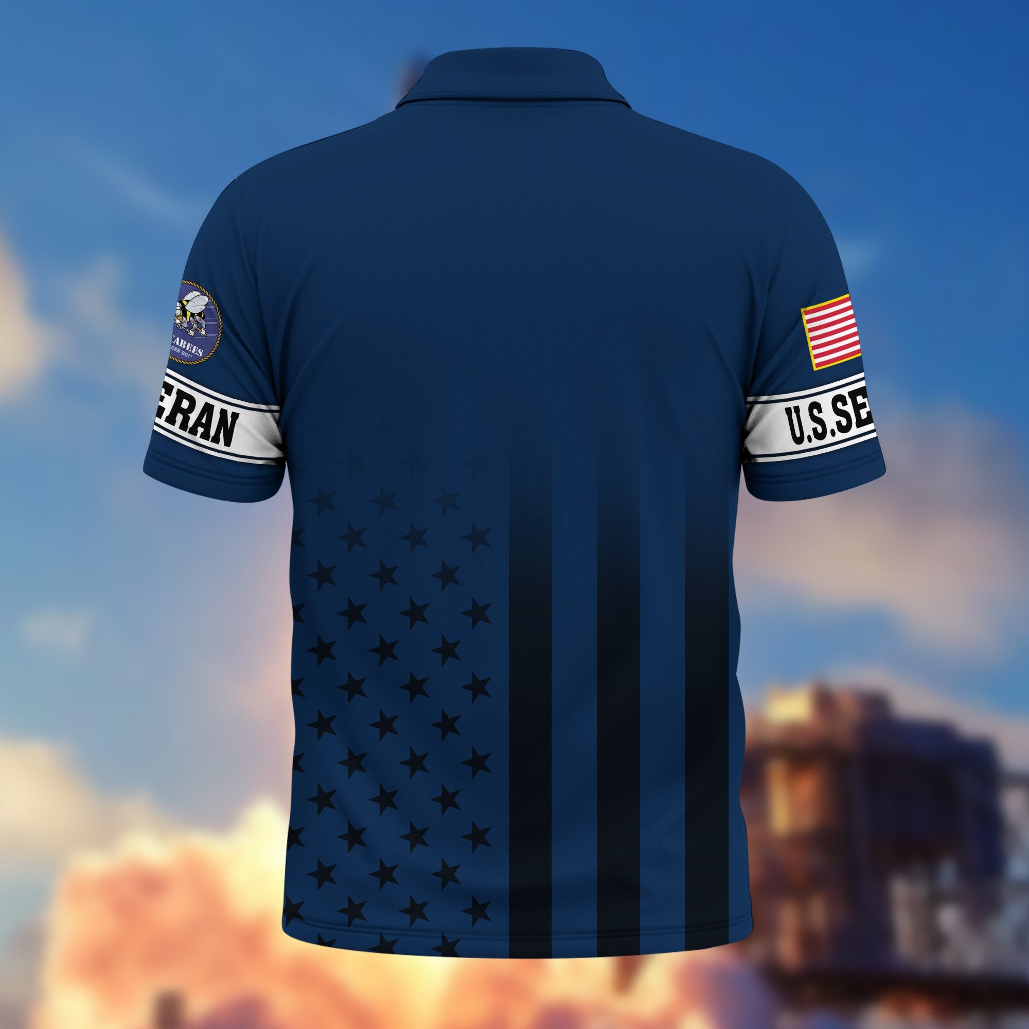 Premium US Veterans Polo Shirt, Gifts For US Veterans, Gifts On Father's Day, Independence Day, Armed Forces Day, Veterans Day.