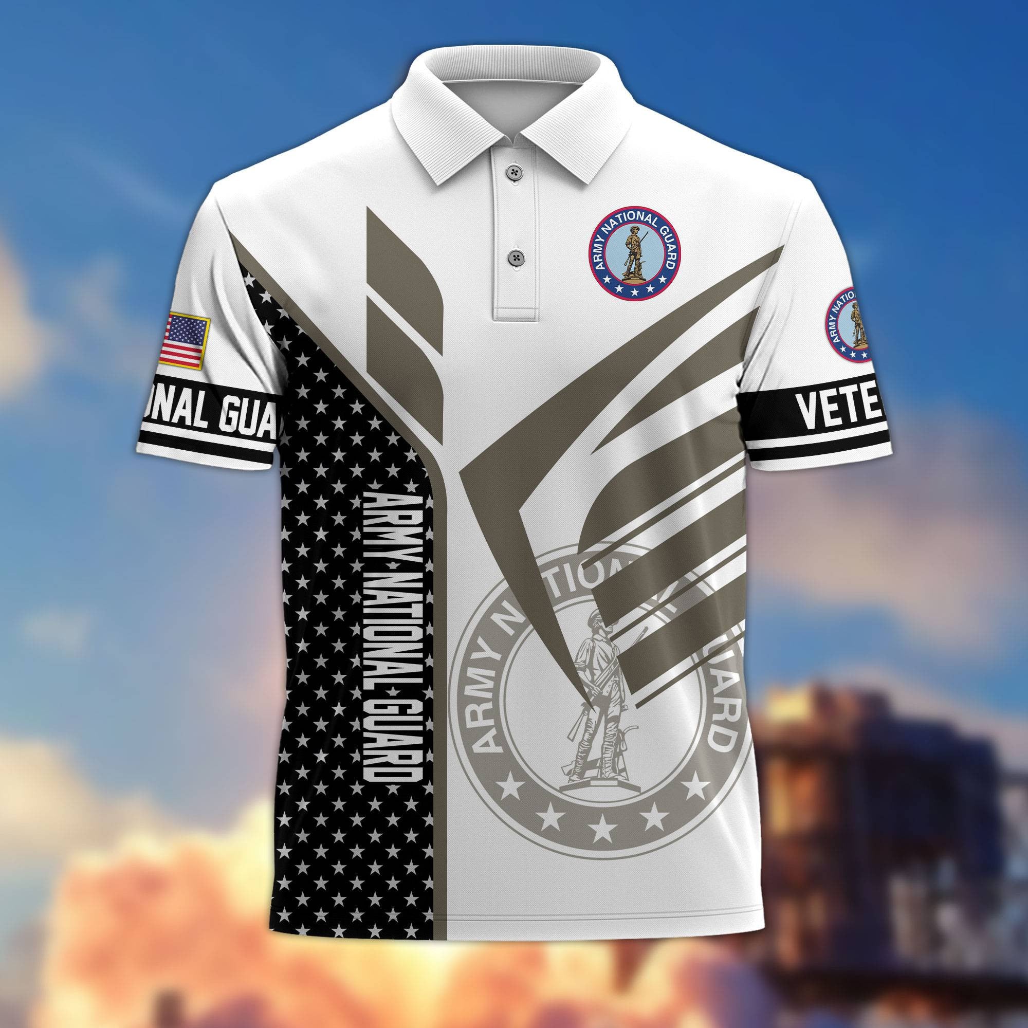 Premium US Veterans Polo Shirt, Gifts For US Veterans, Gifts On Father's Day, Independence Day, Armed Forces Day, Veterans Day.