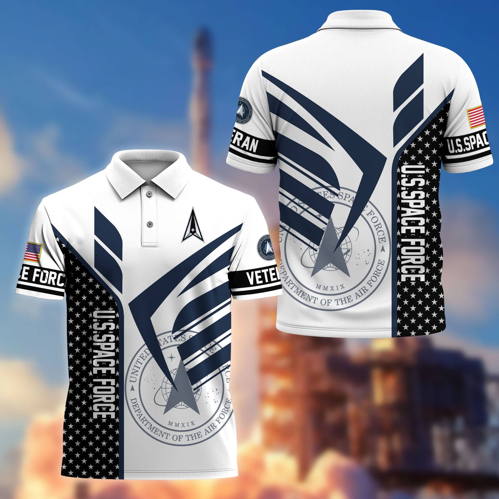 Premium US Veterans Polo Shirt, Gifts For US Veterans, Gifts On Father's Day, Independence Day, Armed Forces Day, Veterans Day.