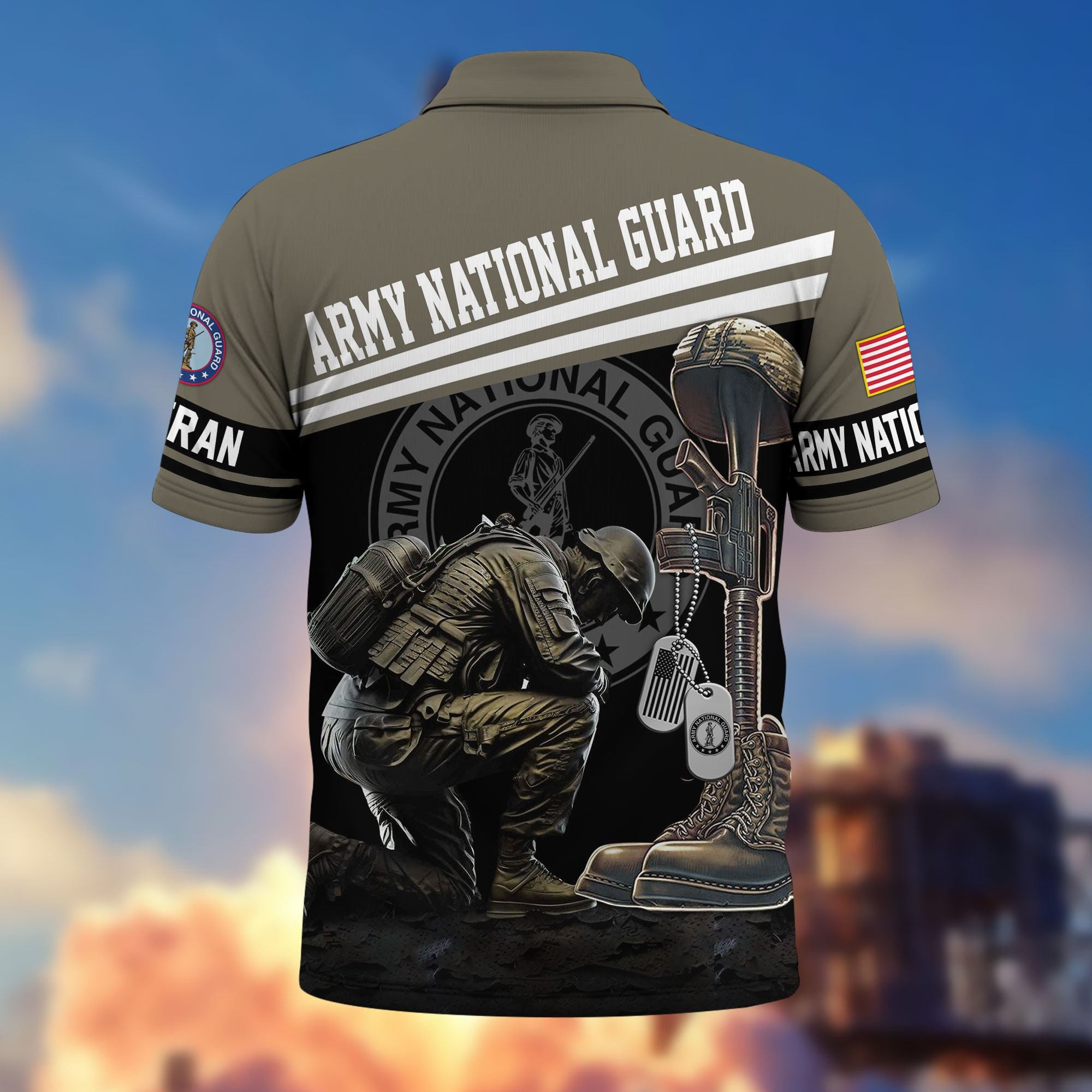 Premium US Veterans Polo Shirt, Gifts For US Veterans, Gifts On Father's Day, Independence Day, Armed Forces Day, Veterans Day.