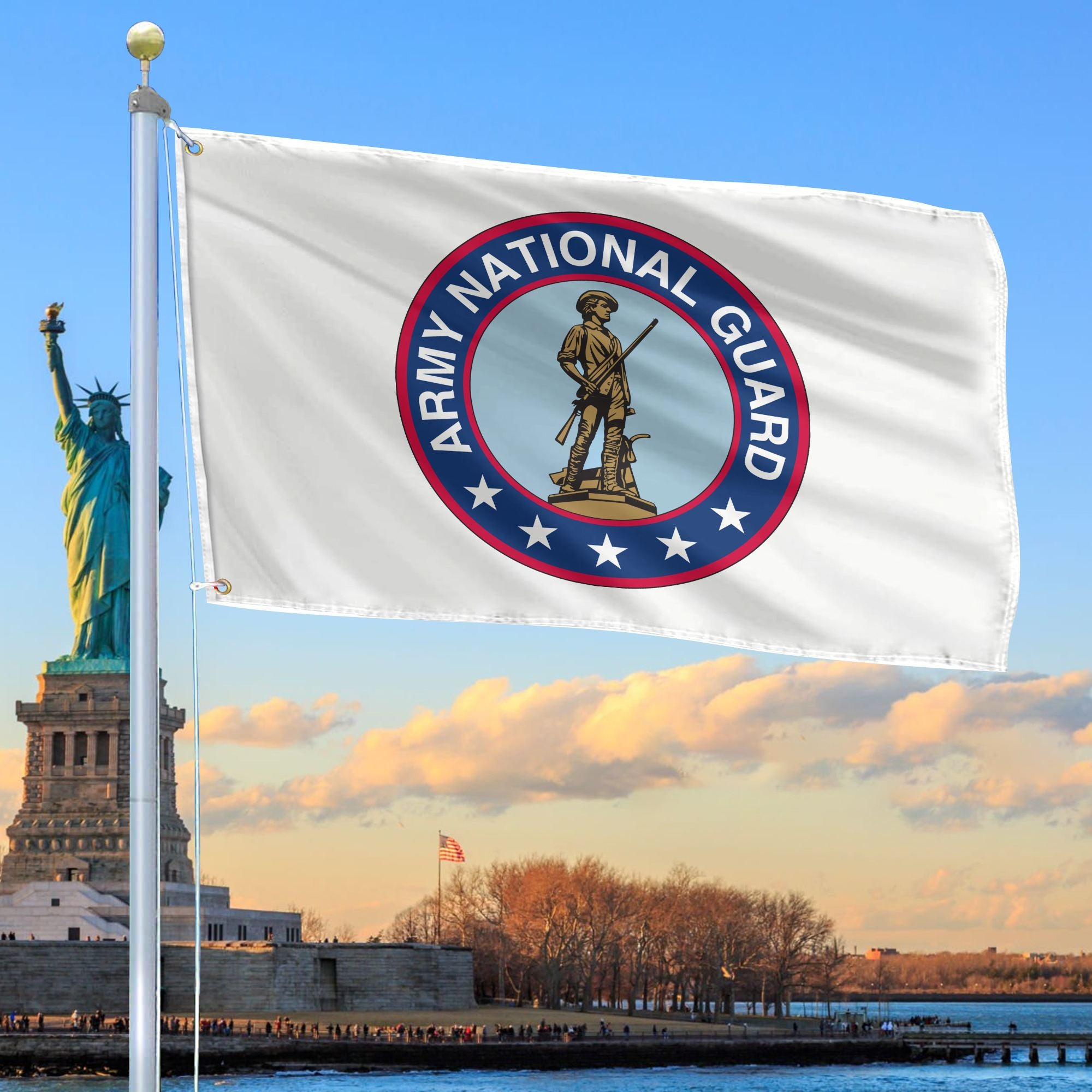 Premium Army National Guard Veteran Grommet Flag, Gift For Army National Guard Veteran, Gifts For Dad, For Husband, Best Gifts On Father's Day, Independence Day, Veterans Day.
